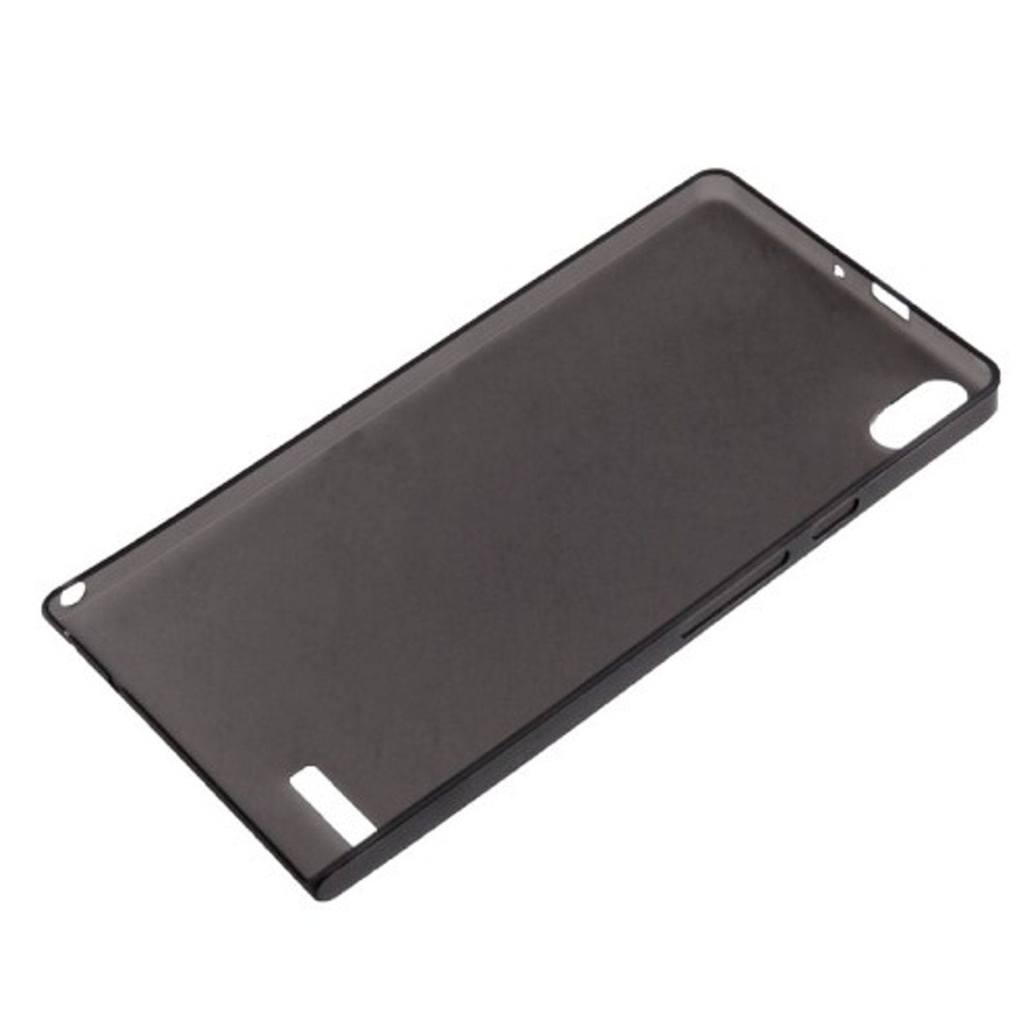 Huawei Ascend P6 Handyhülle Backcover Schwarz