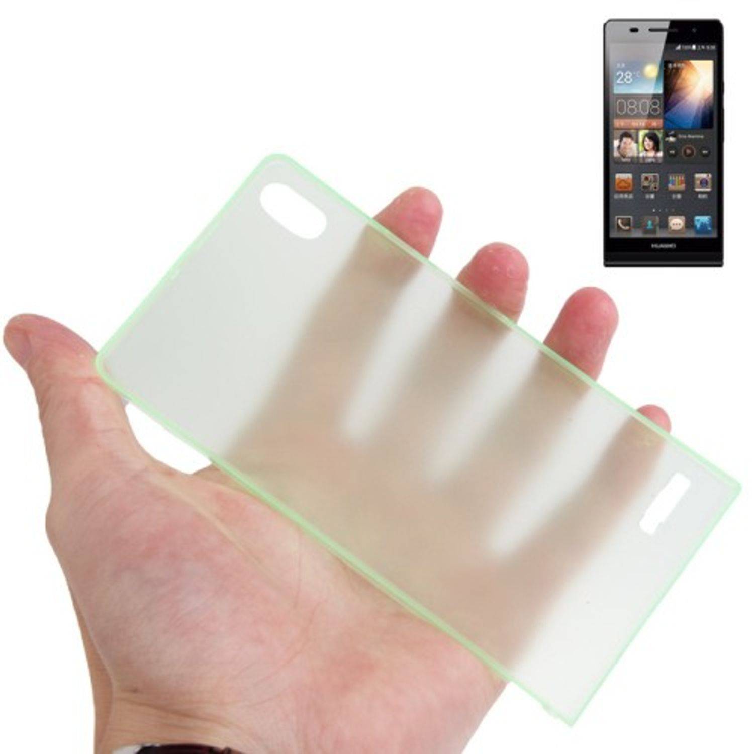 Huawei Ascend P6 Handyhülle Backcover Grün
