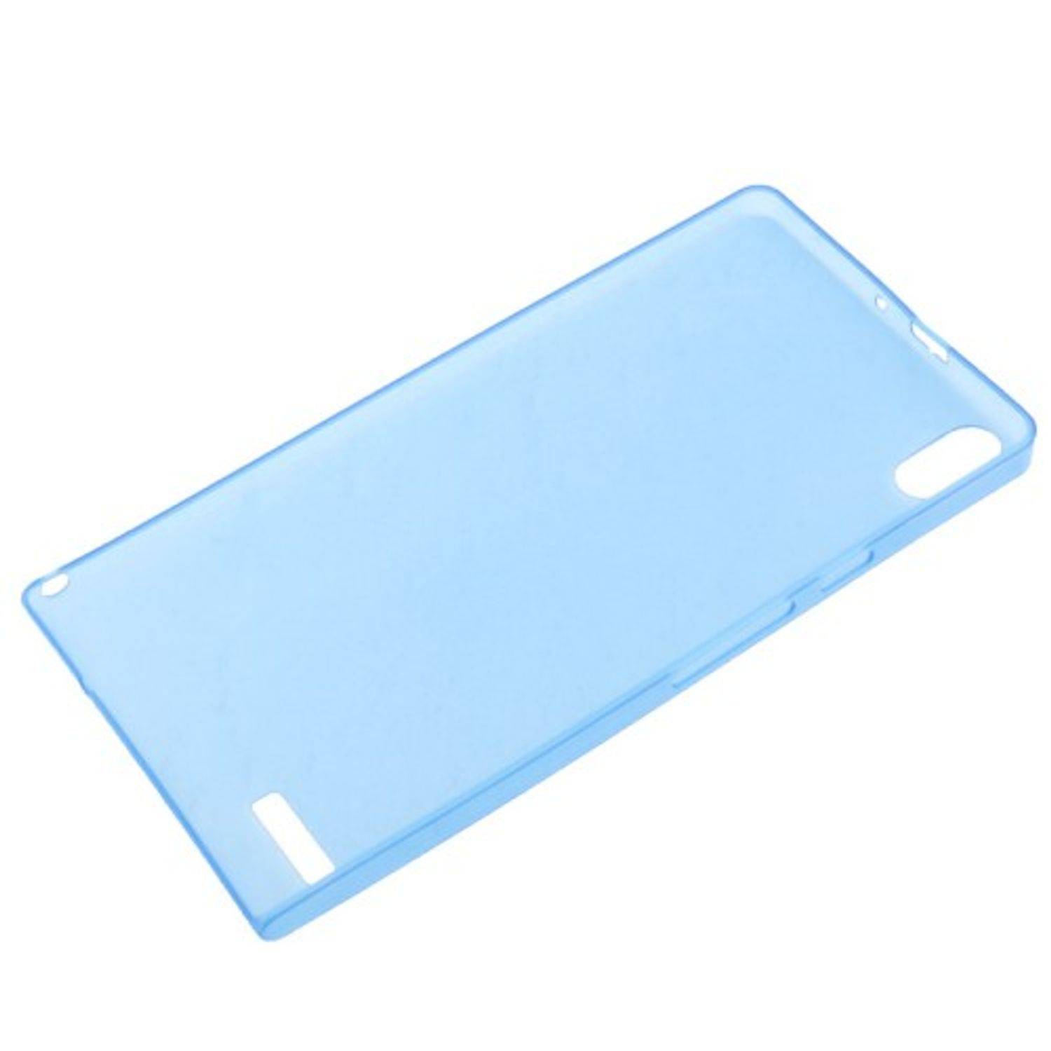 Huawei Ascend P6 Handyhülle Backcover Blau