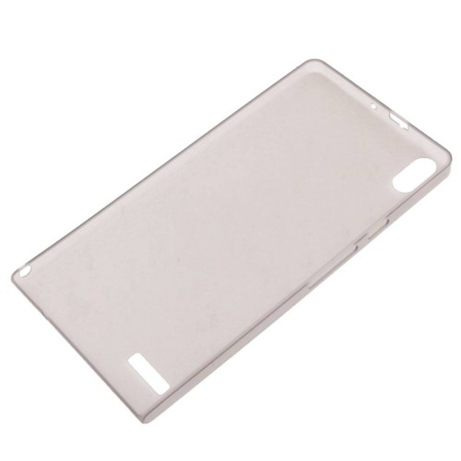 Huawei Ascend P6 Handyhülle Backcover Grau