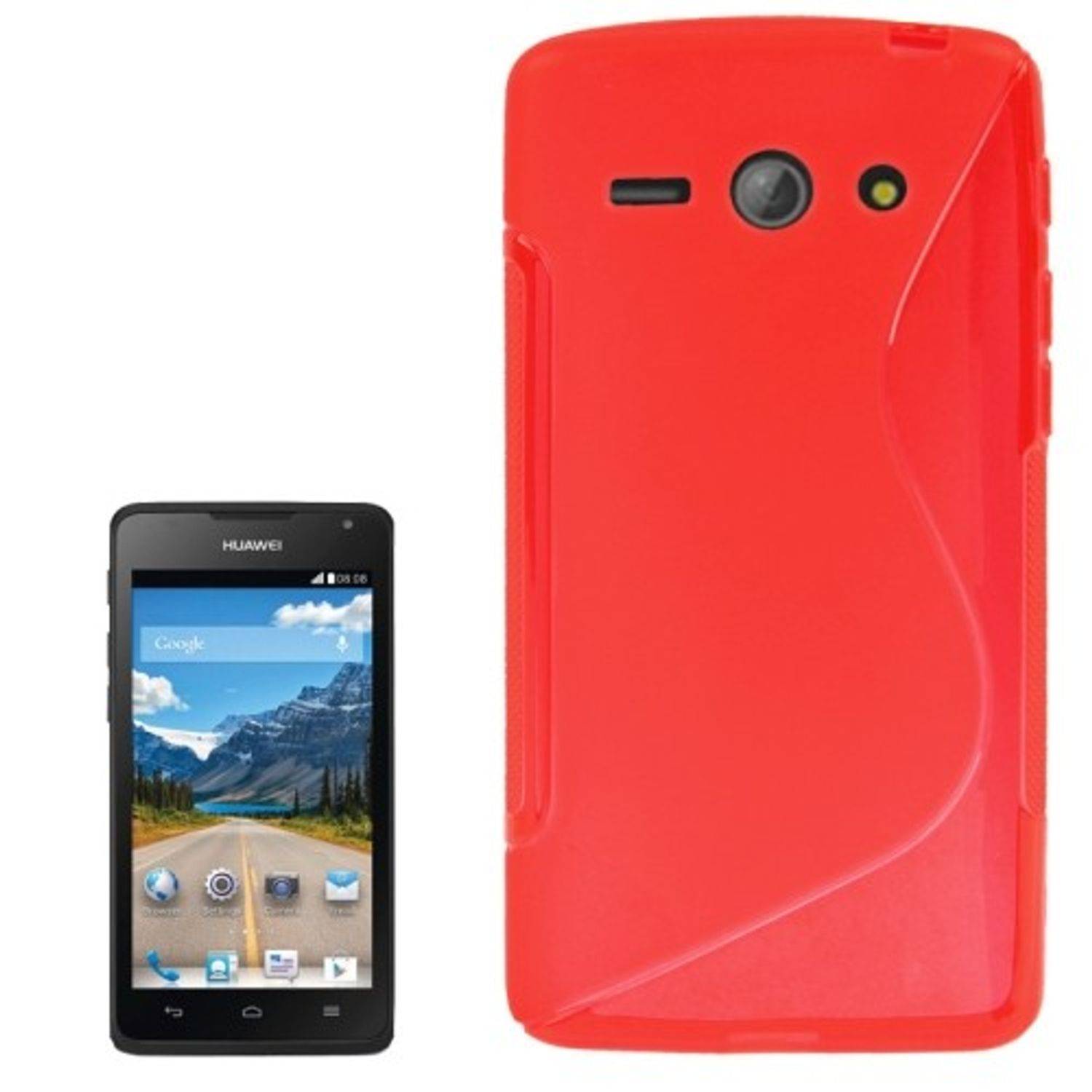 Huawei Ascend Y530 Handyhülle Backcover Rot
