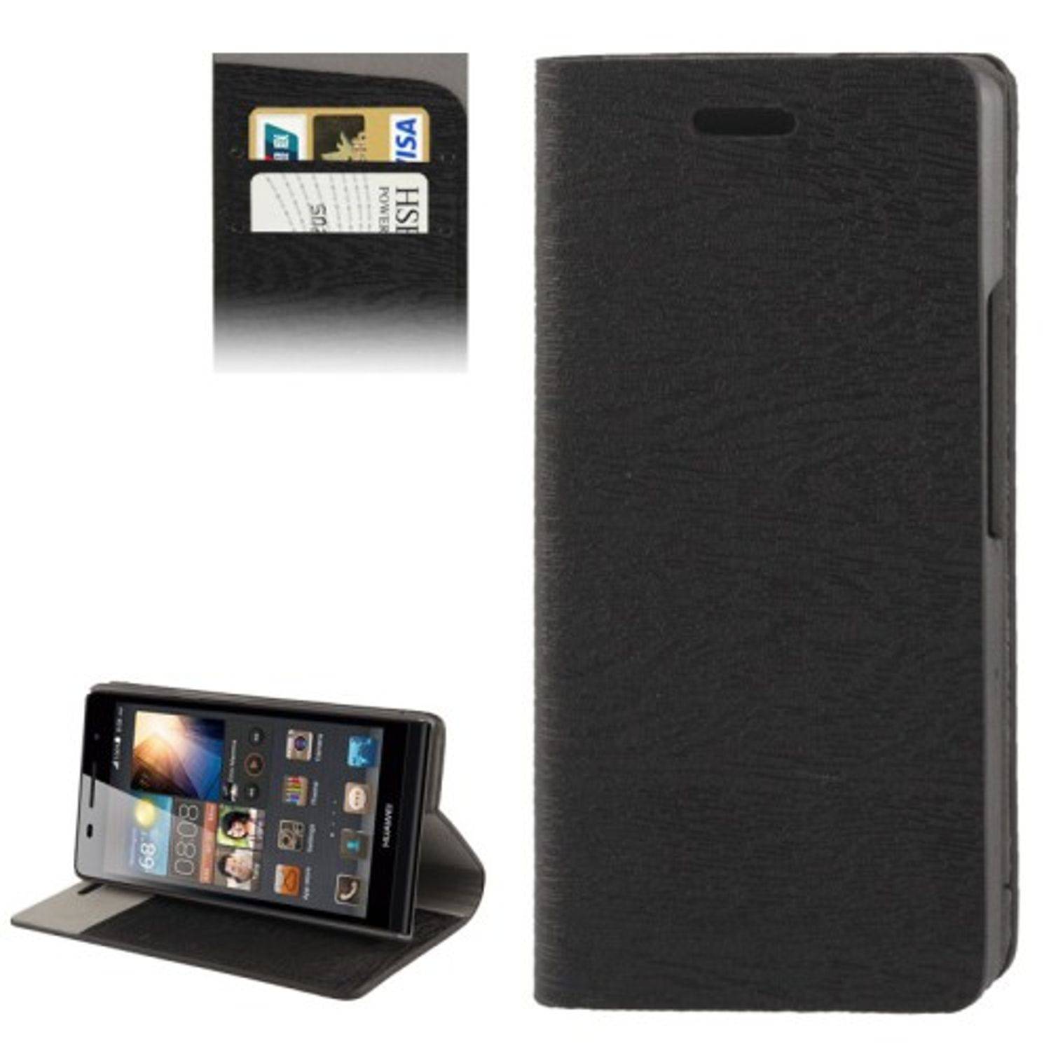 Huawei Ascend P6 Handyhülle Backcover Schwarz