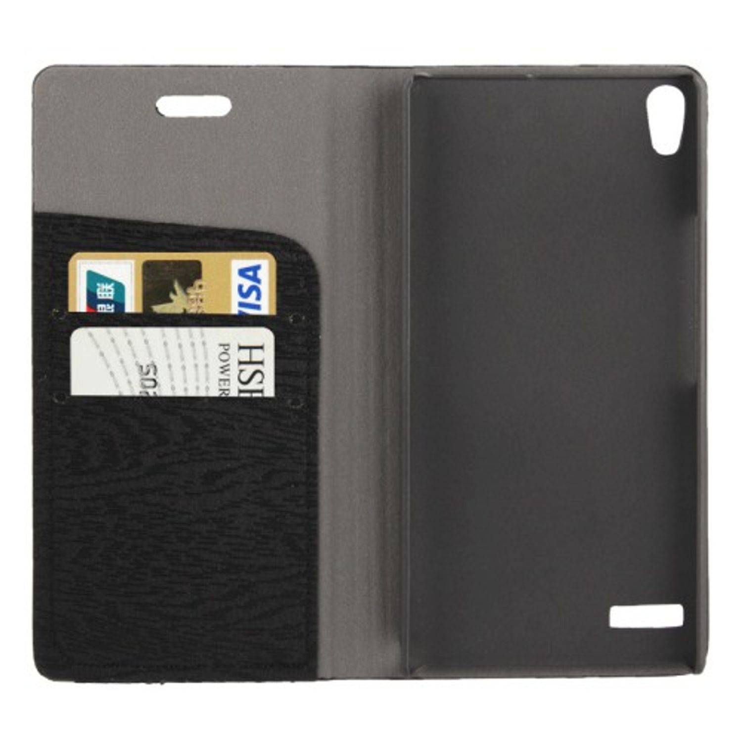 Huawei Ascend P6 Handyhülle Backcover Schwarz