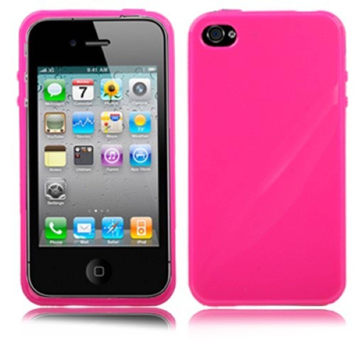 Apple iPhone 4 / 4s Handyhülle Backcover Rosa