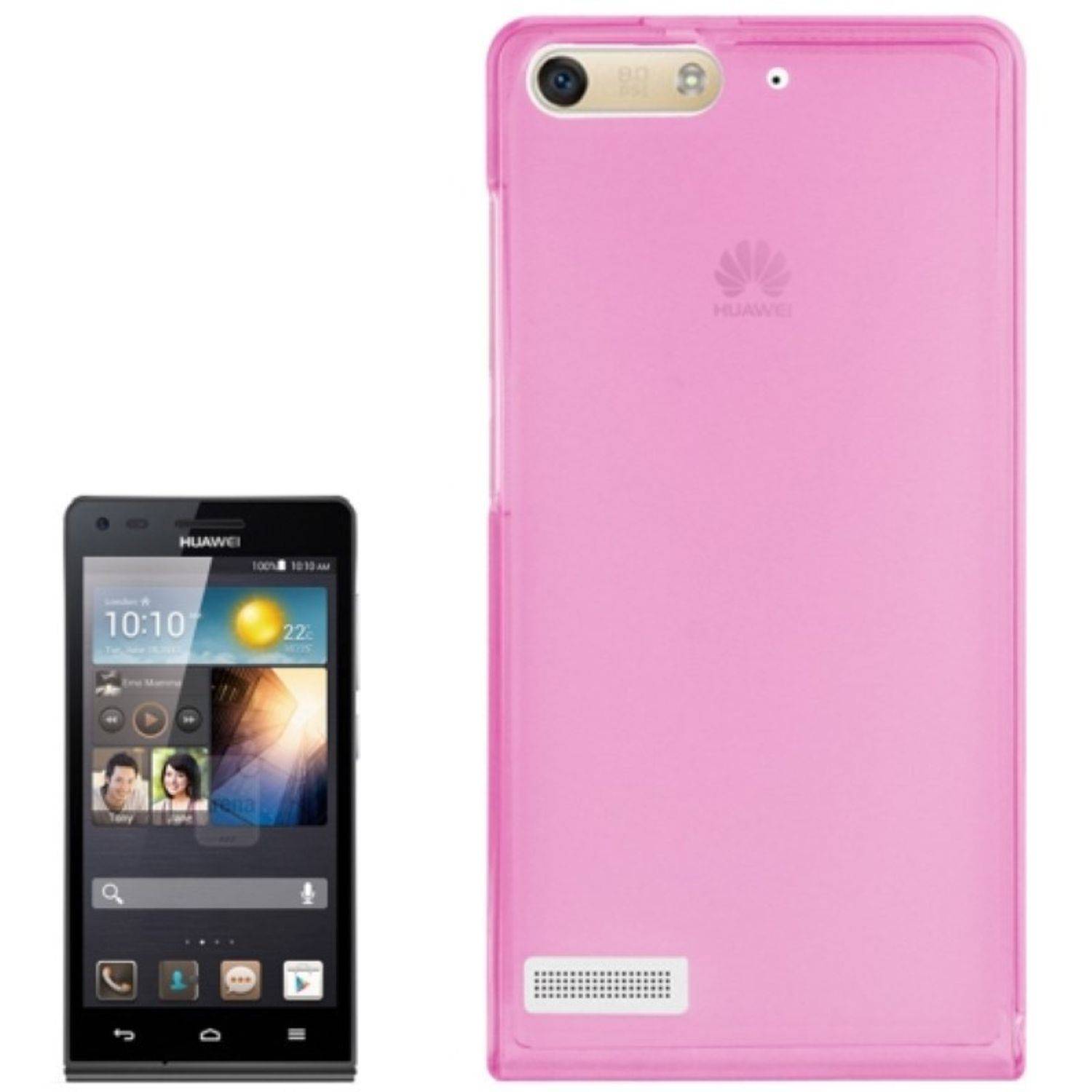 Huawei Ascend G6 Handyhülle Backcover Rosa
