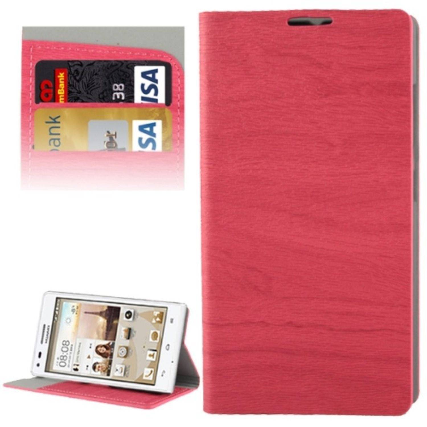 Huawei Ascend G6 Handyhülle Backcover Rosa