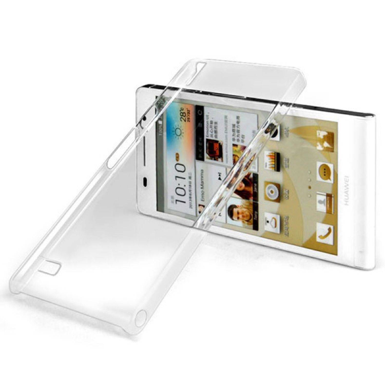 Huawei Ascend P6 Handyhülle Backcover Transparent