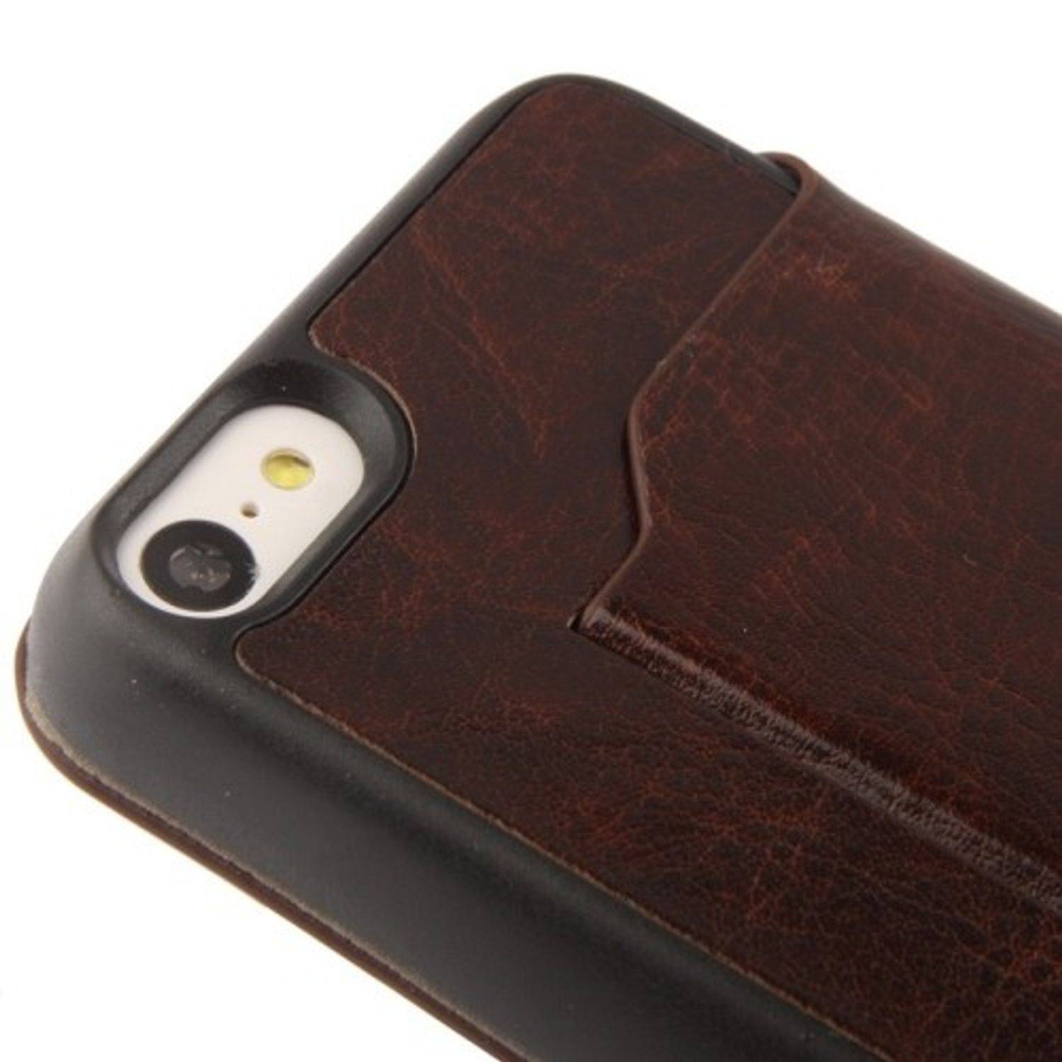 Apple iPhone 5c Handyhülle Backcover Braun