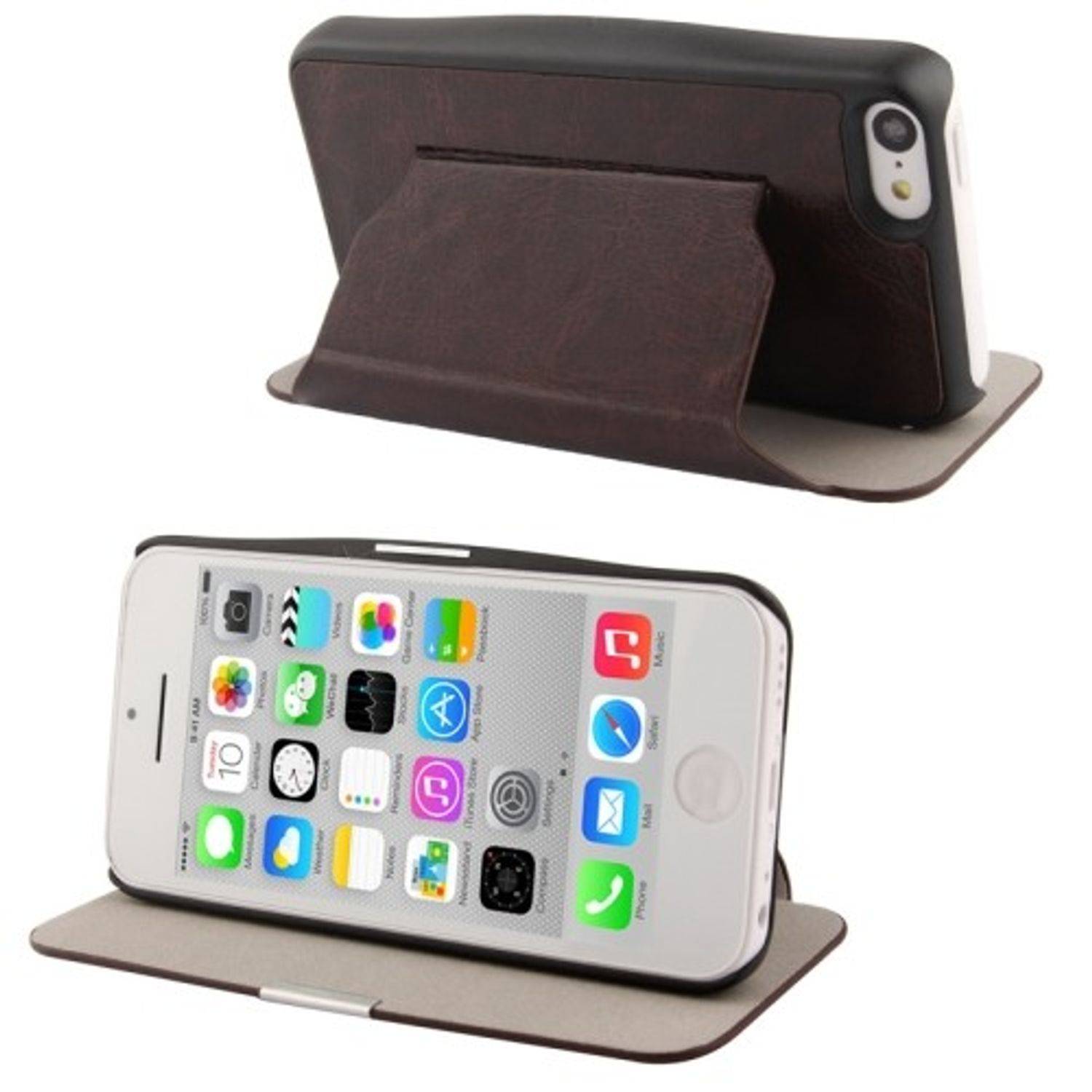 Apple iPhone 5c Handyhülle Backcover Braun
