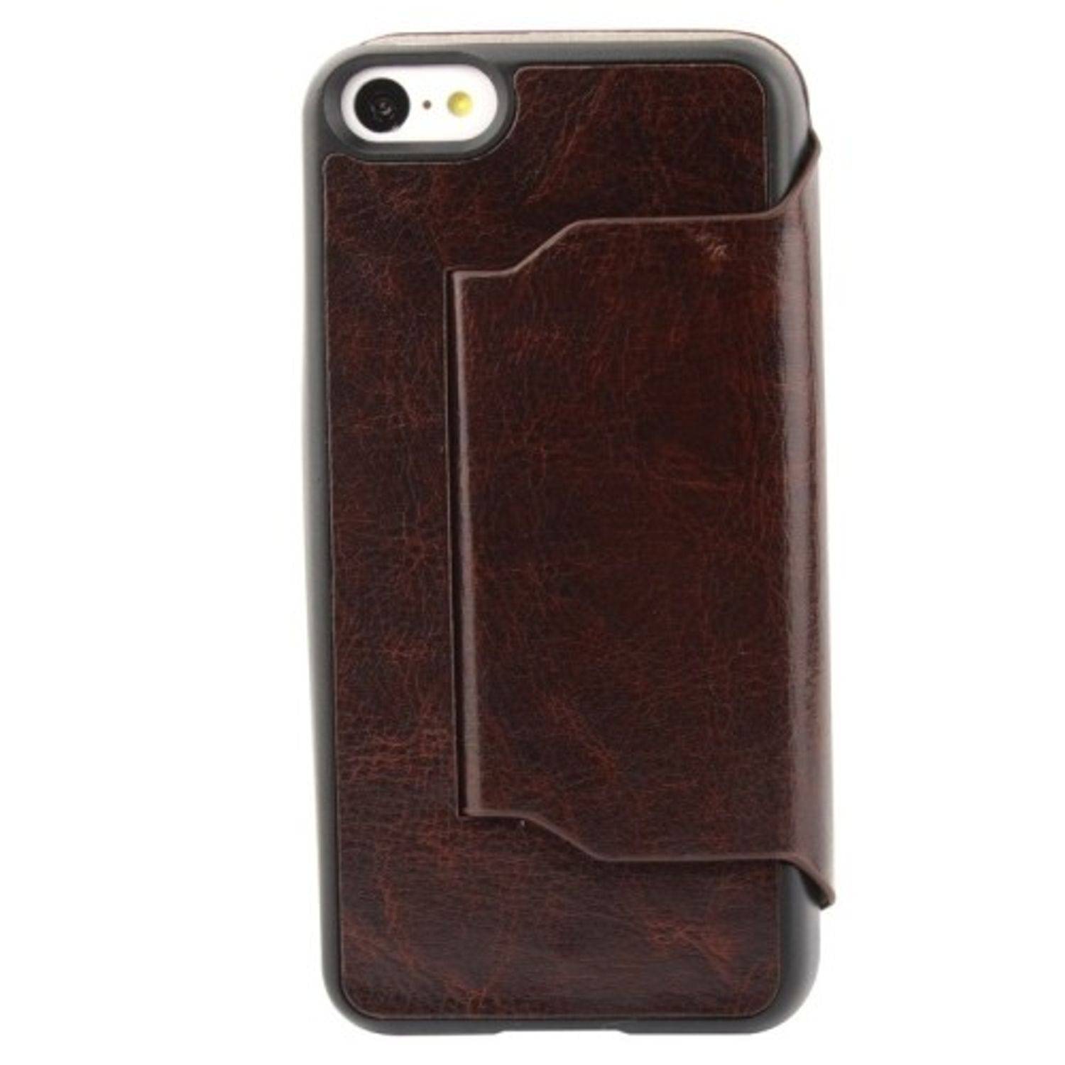 Apple iPhone 5c Handyhülle Backcover Braun