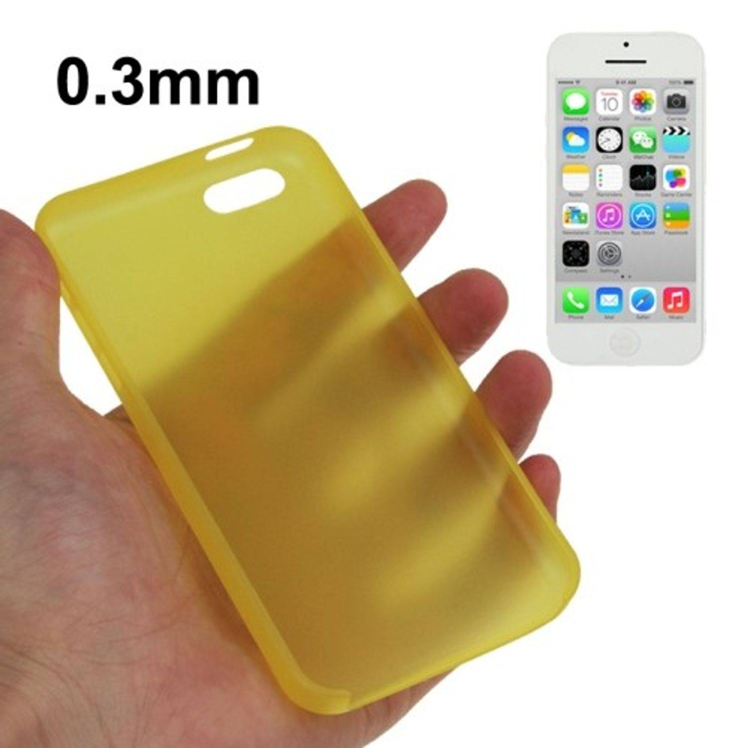 Apple iPhone 5c Handyhülle Backcover Gelb