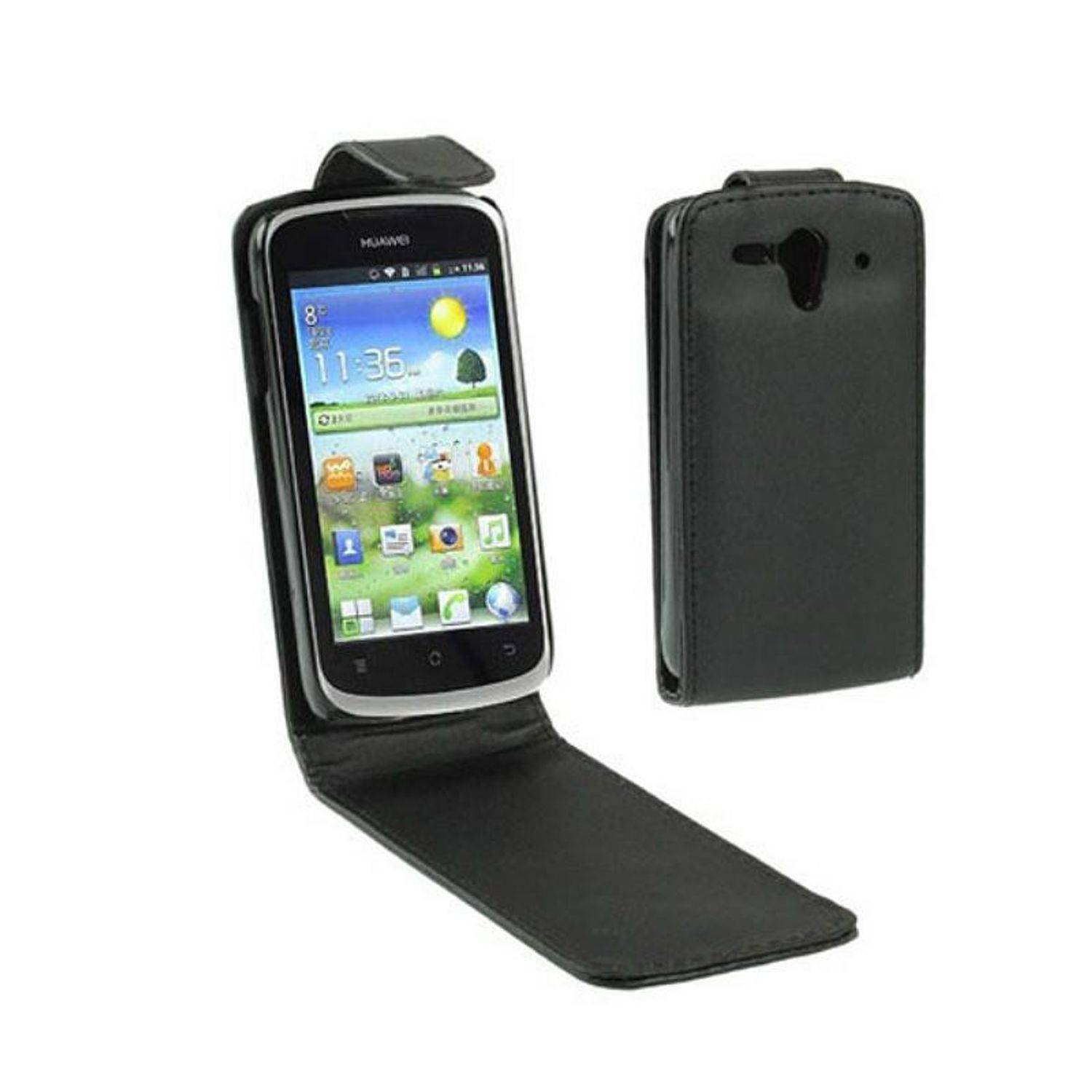 Huawei Ascend Handyhülle Backcover Schwarz