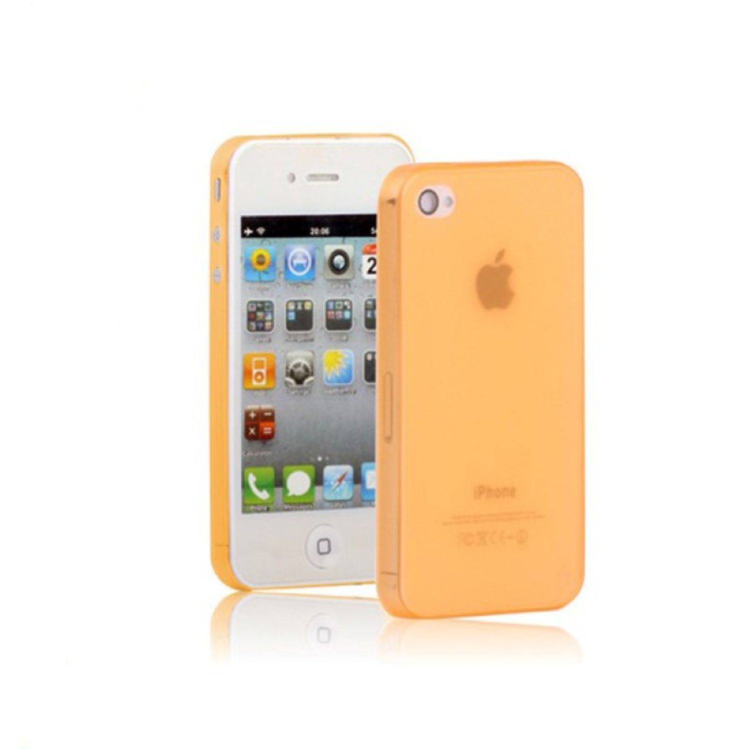 Apple iPhone 4 / 4s Handyhülle Backcover Orange