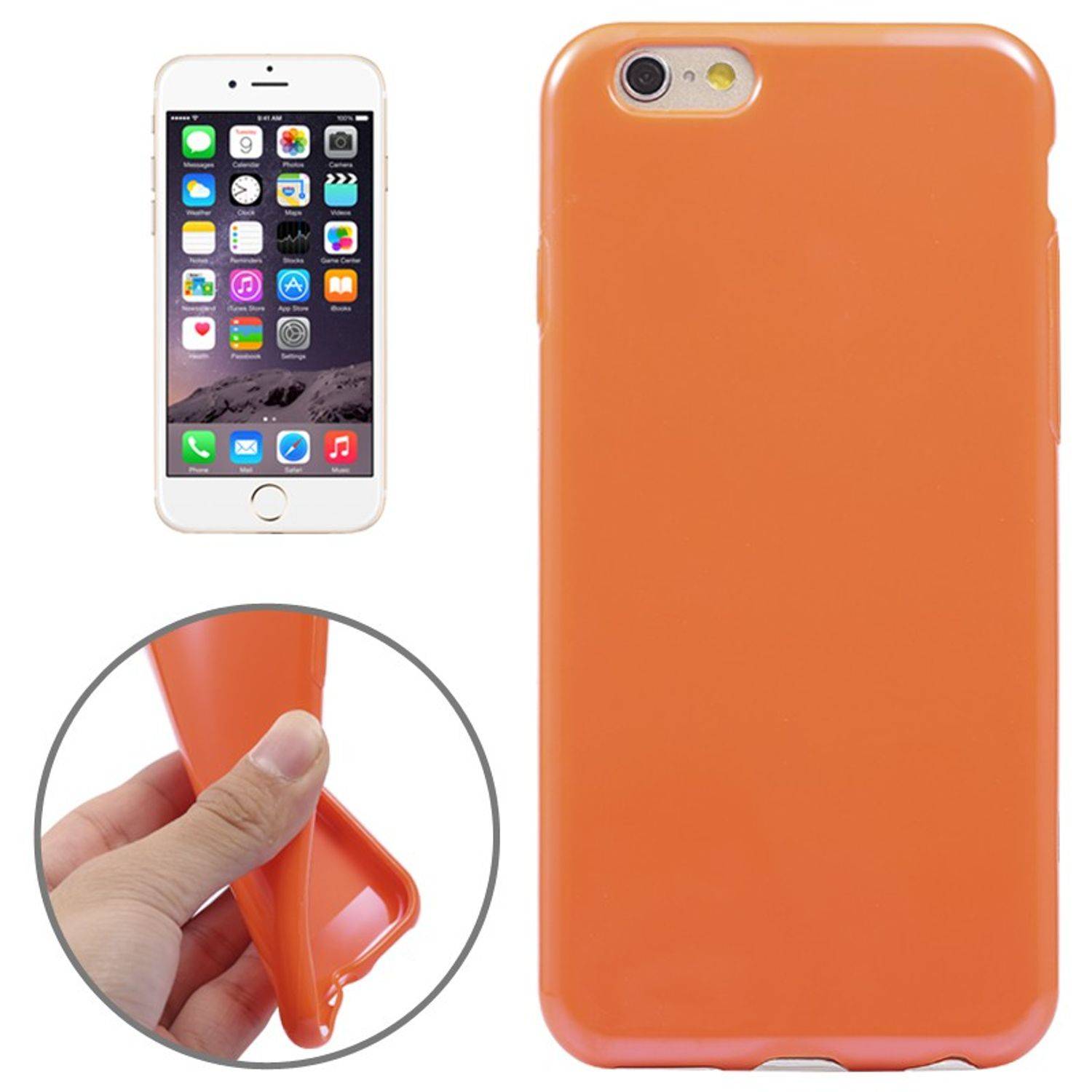 Apple IPhone 6 Plus / 6s Plus Handyhülle Backcover Orange