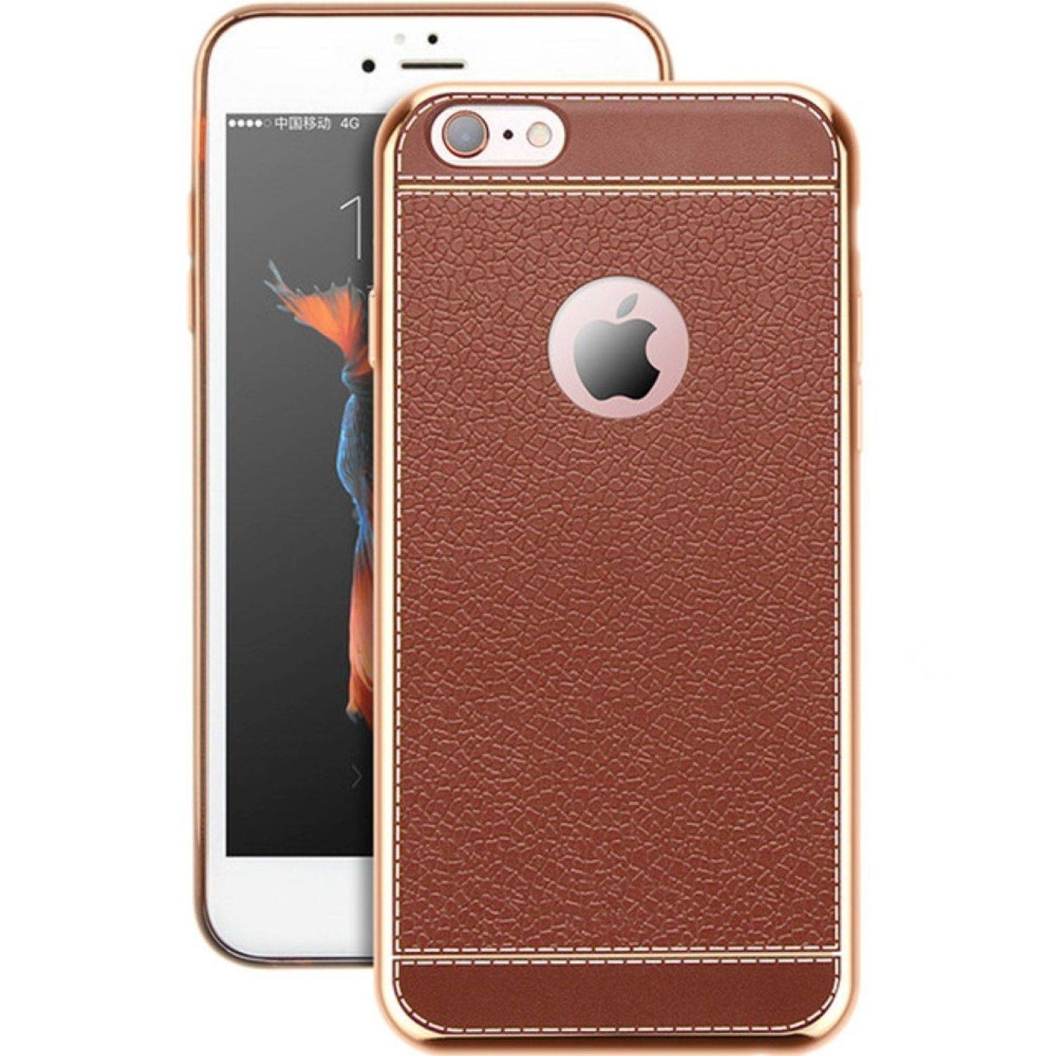 Apple iPhone 5 / 5s / SE Handyhülle Backcover Braun