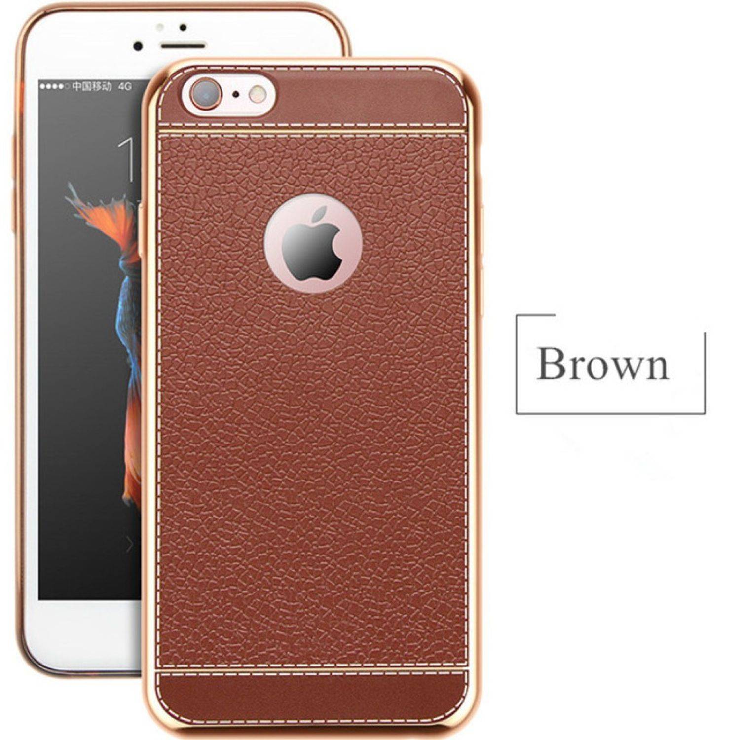 Apple iPhone 5 / 5s / SE Handyhülle Backcover Braun