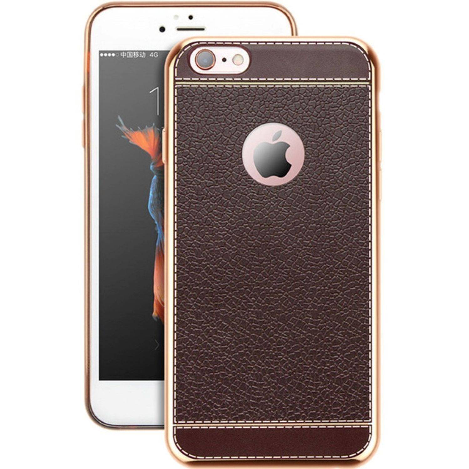 Apple iPhone 5 / 5s / SE Handyhülle Backcover Braun