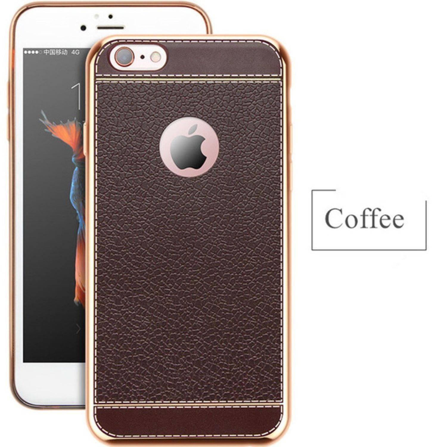 Apple iPhone 5 / 5s / SE Handyhülle Backcover Braun