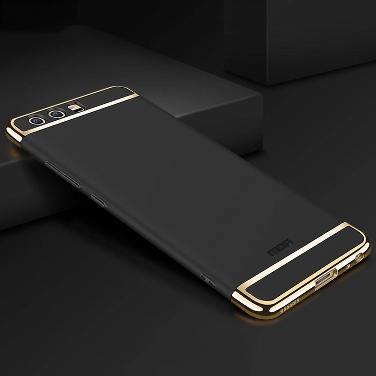 Huawei P10 Plus Handyhülle Backcover Schwarz