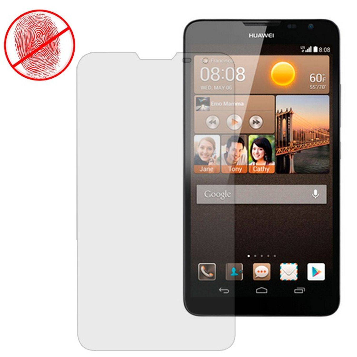 Huawei Ascend Mate 2 Handyhülle Backcover Transparent