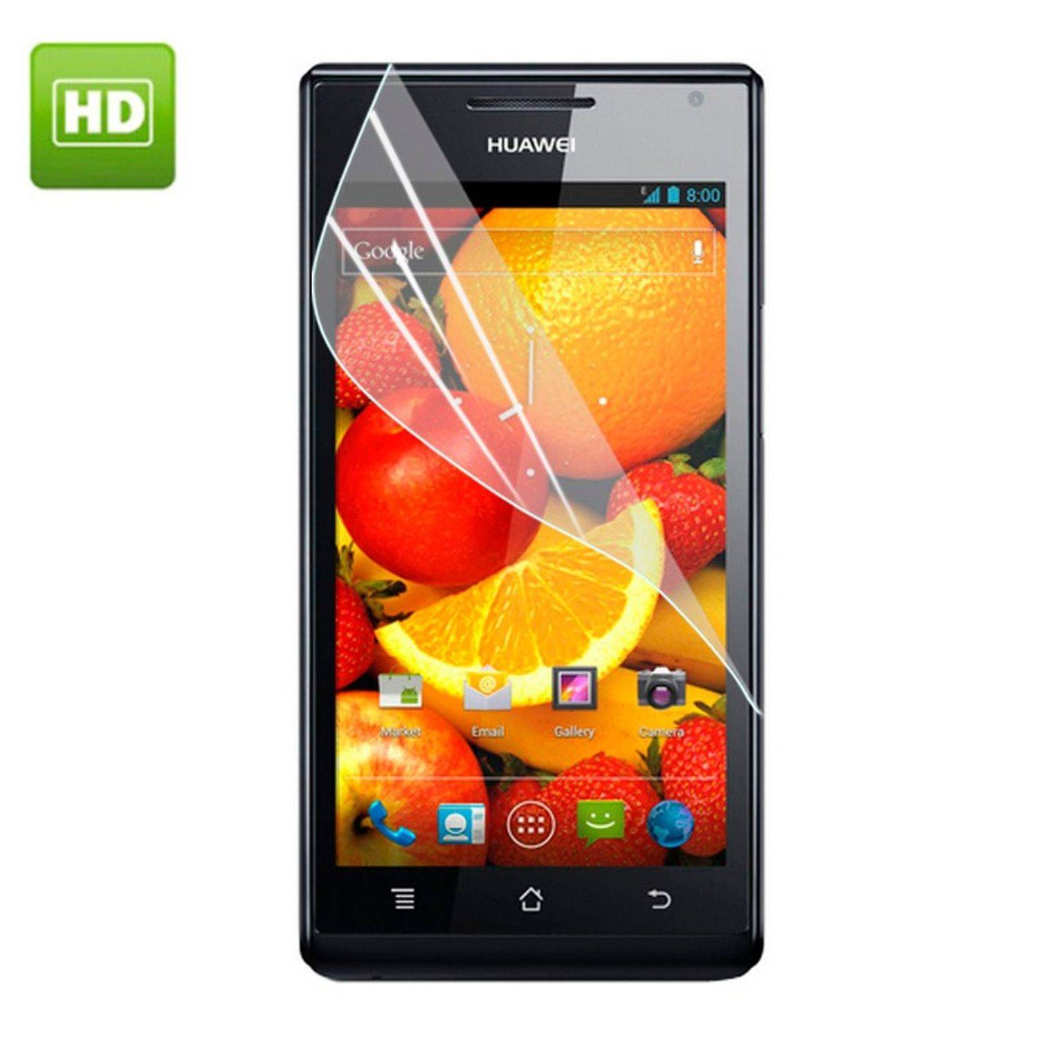 Huawei Ascend P1 Handyhülle Backcover Transparent