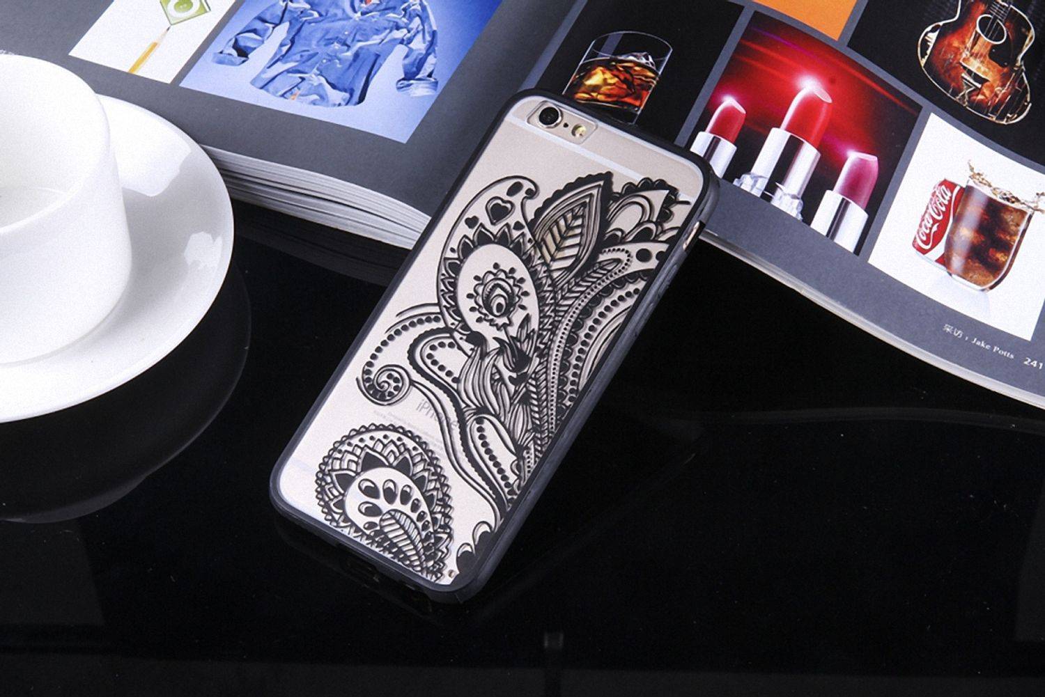 Huawei P9 Lite Handyhülle Backcover Schwarz