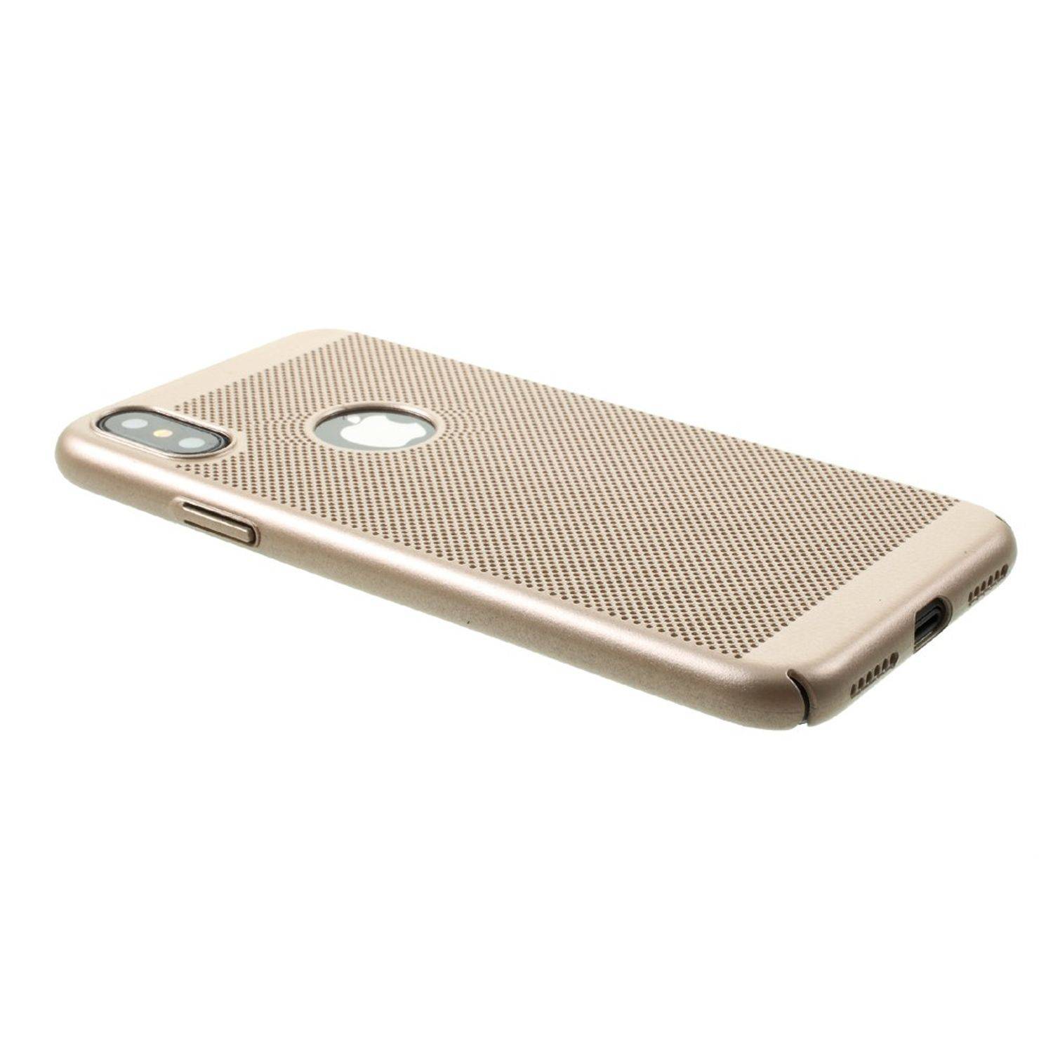 Apple iPhone X / iPhone XS Handyhülle Backcover Gold