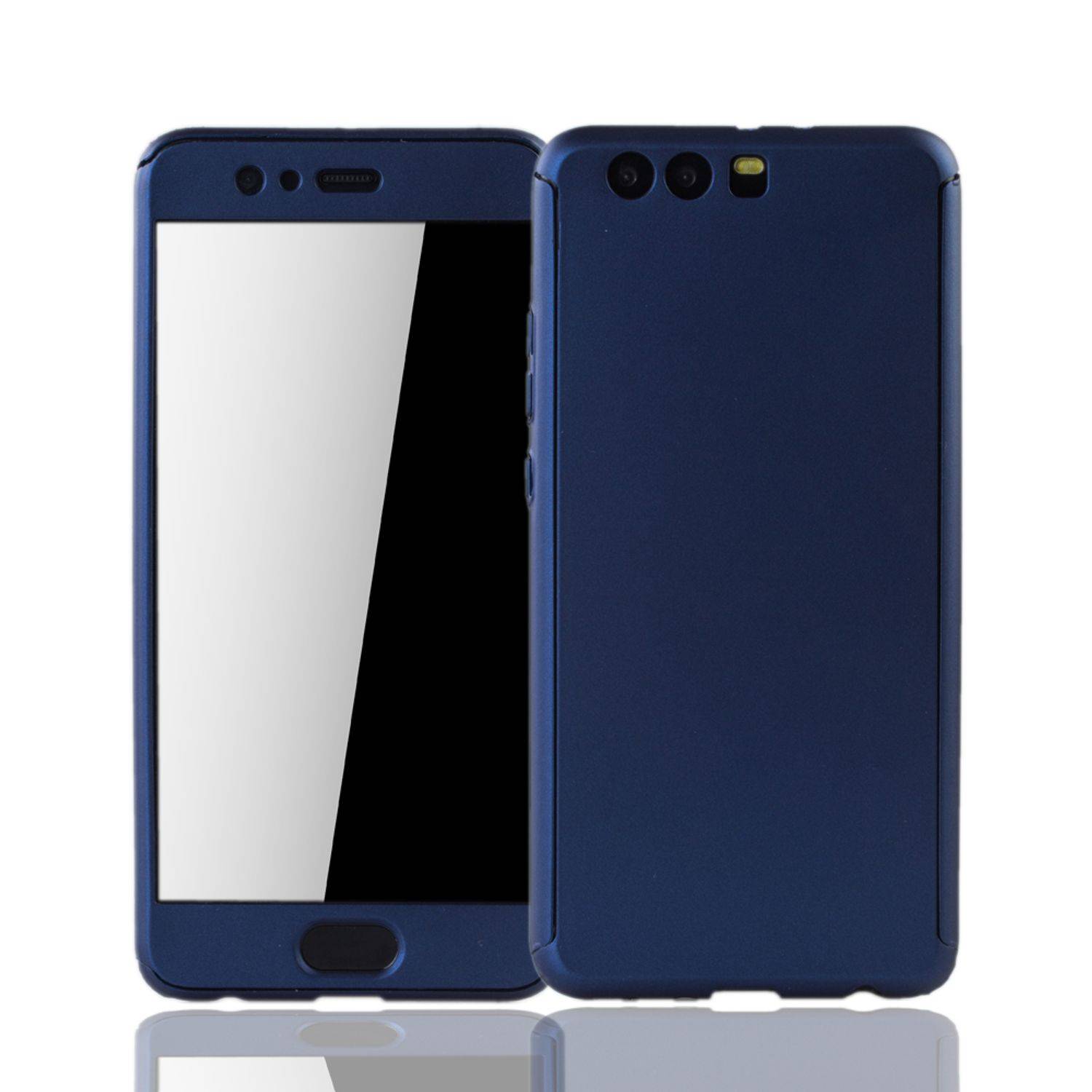Huawei P10 Plus Handyhülle 360 Grad Schutz Full Cover Blau