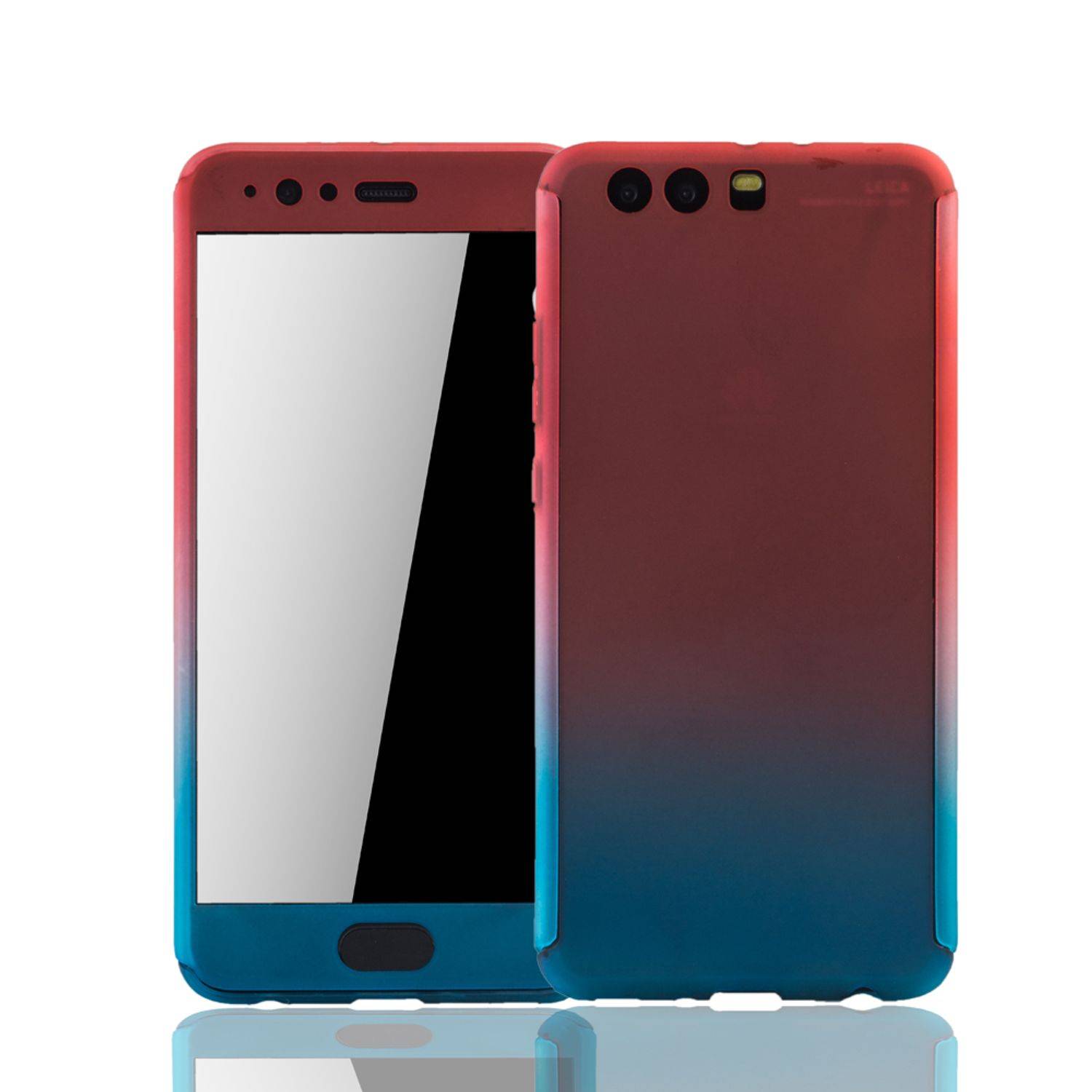 Huawei P10 Plus Handyhülle 360 Grad Schutz Full Cover Mehrfarbig