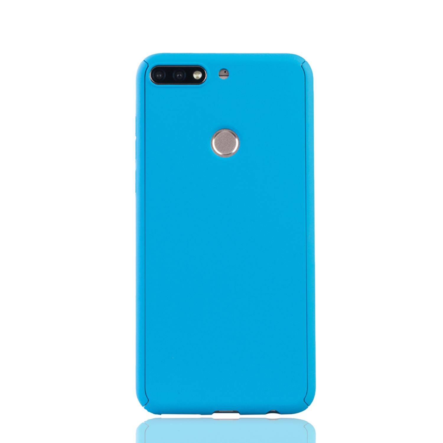 Huawei Honor 7C Handyhülle 360 Grad Schutz Full Cover Blau