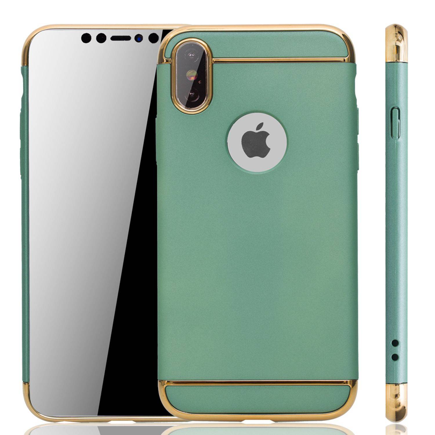 Apple iPhone X / iPhone XS Handyhülle Backcover Grün