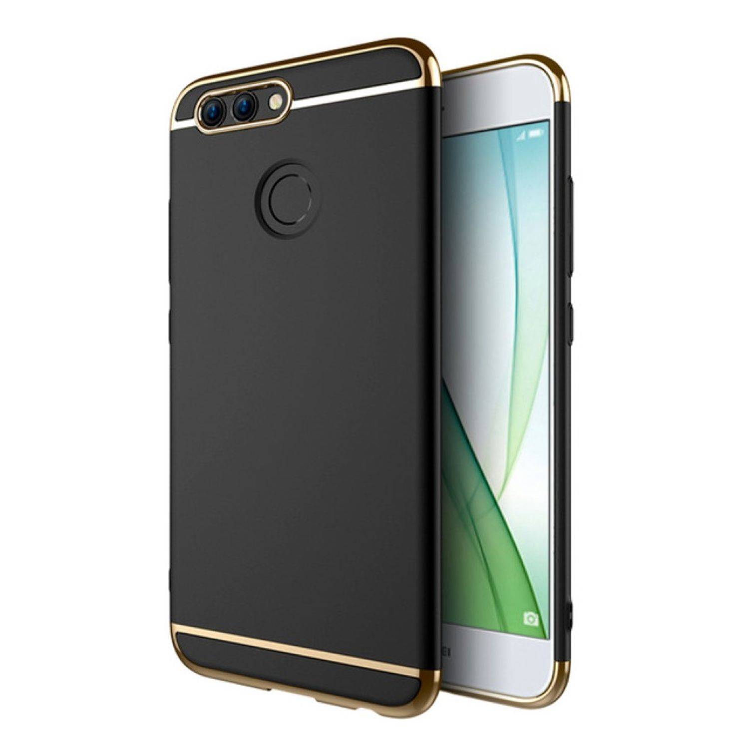 Huawei Nova 2 Plus Handyhülle Backcover Schwarz