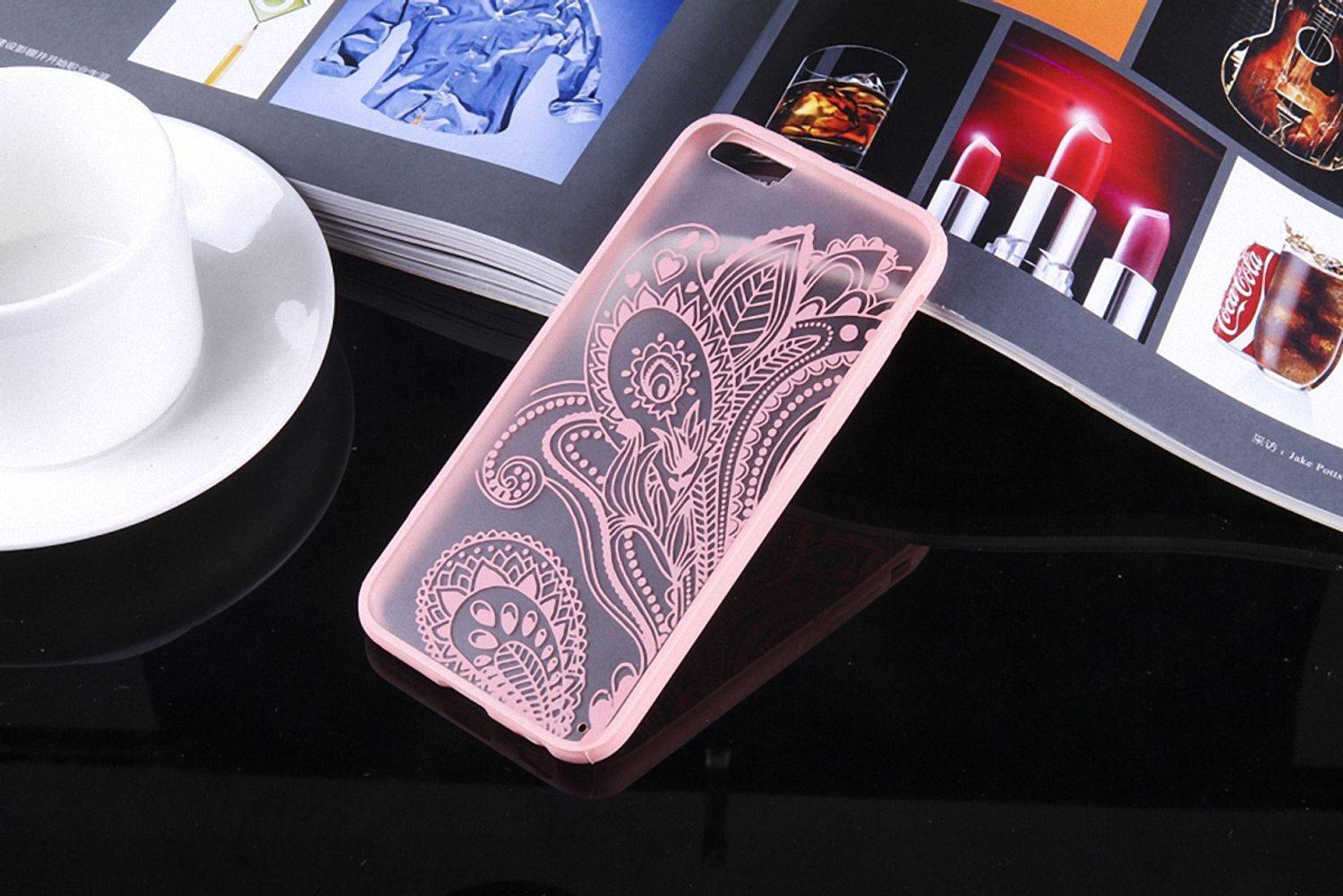 Huawei P9 Lite Handyhülle Backcover Schwarz