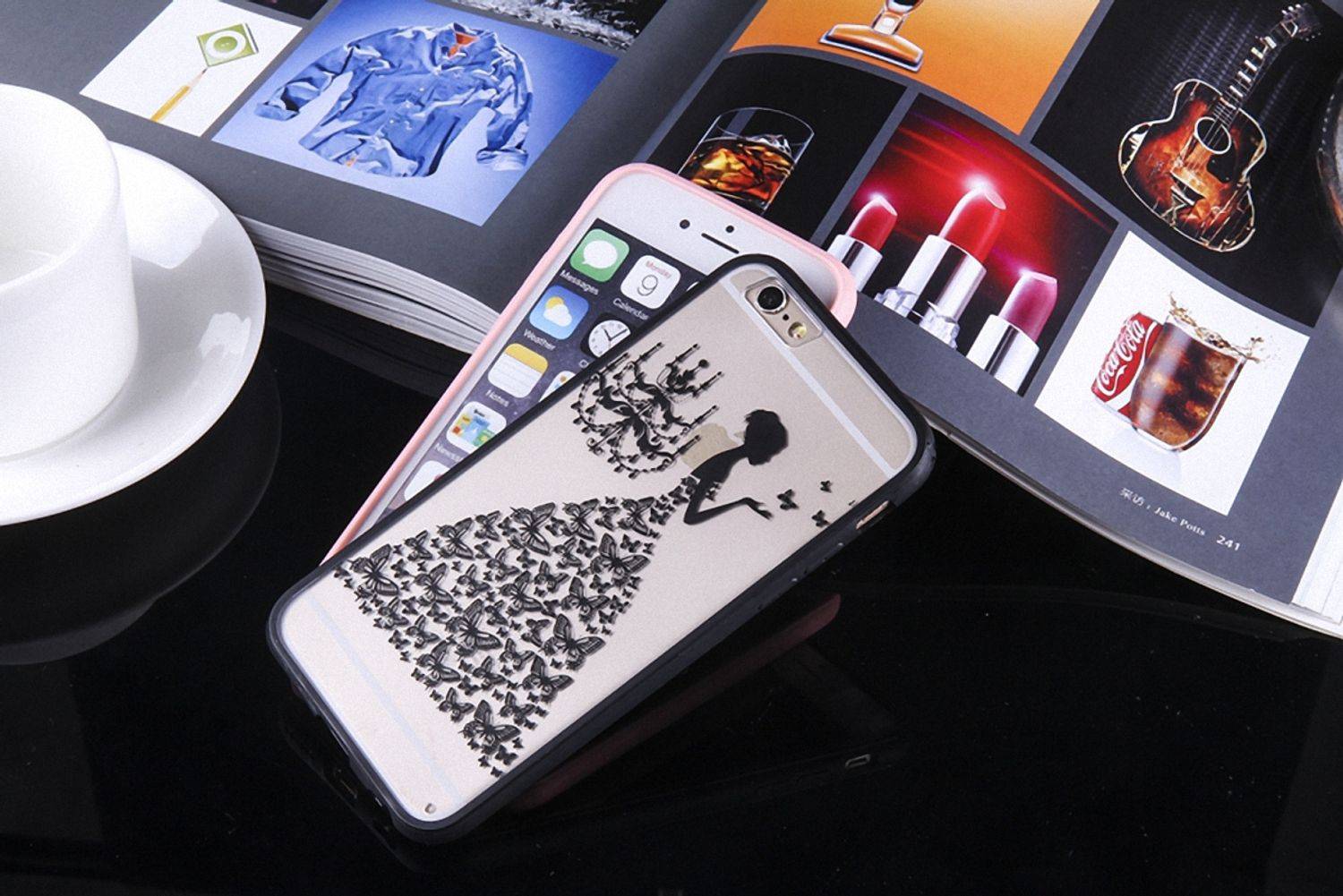 Huawei P9 Lite Handyhülle Backcover Schwarz