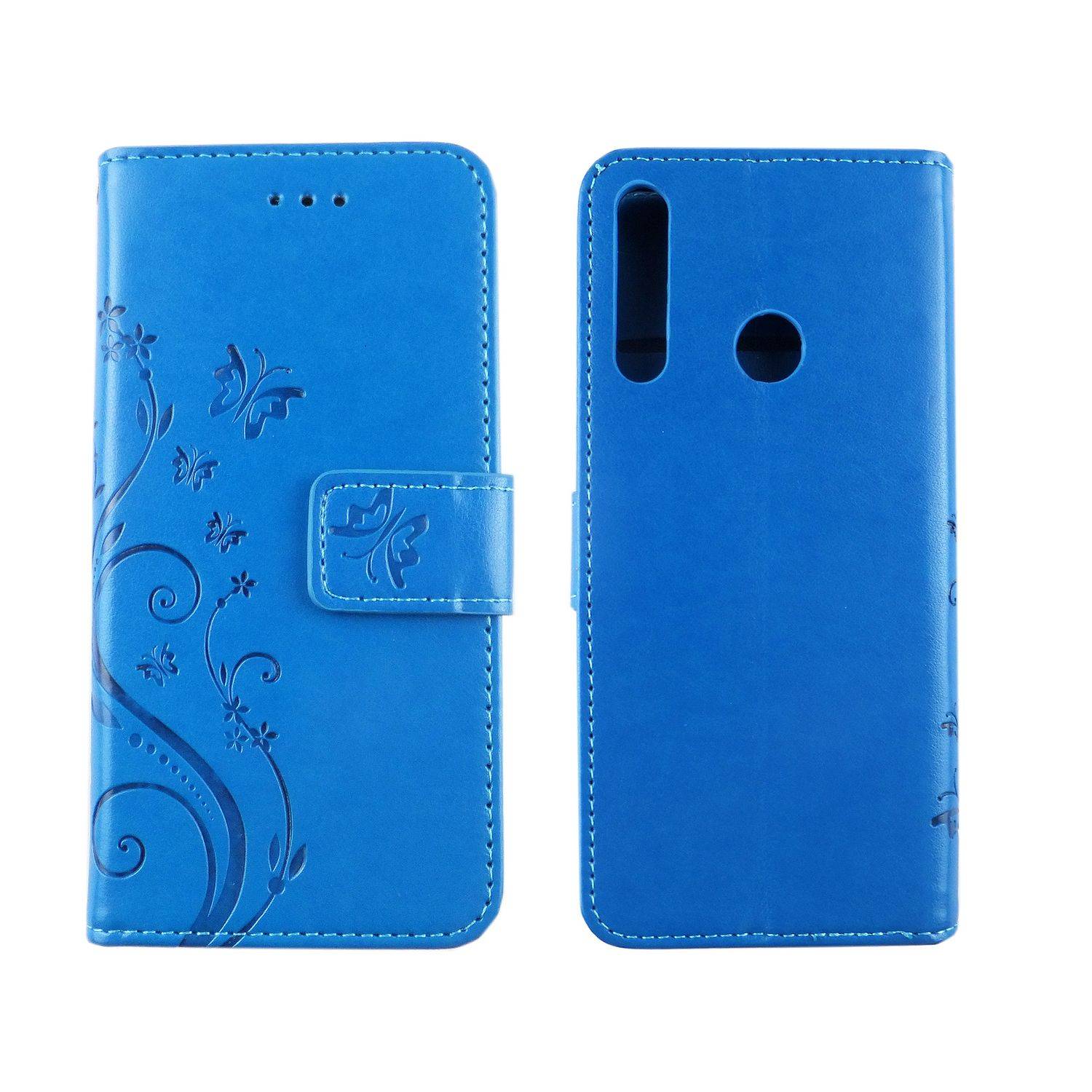 Huawei Y6p Handyhülle Bookcover Blau