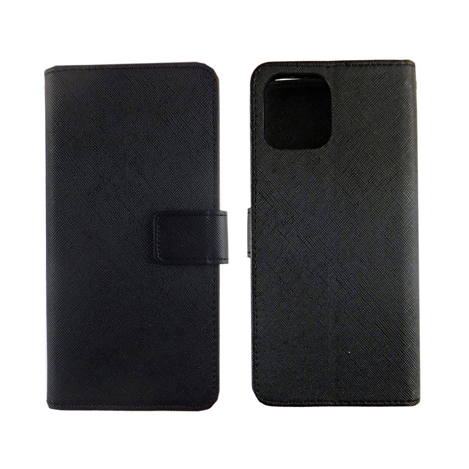 Apple iPhone 12 Pro Max Handyhülle Bookcover Schwarz