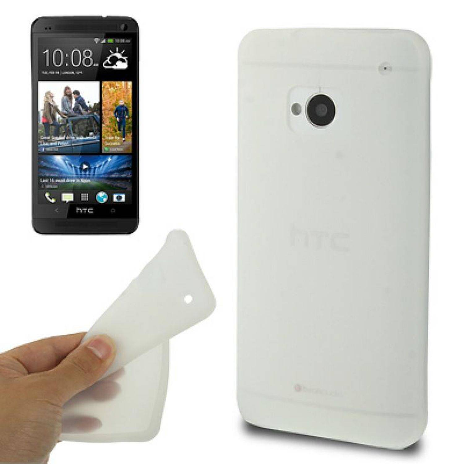 HTC One Handyhülle Backcover Transparent