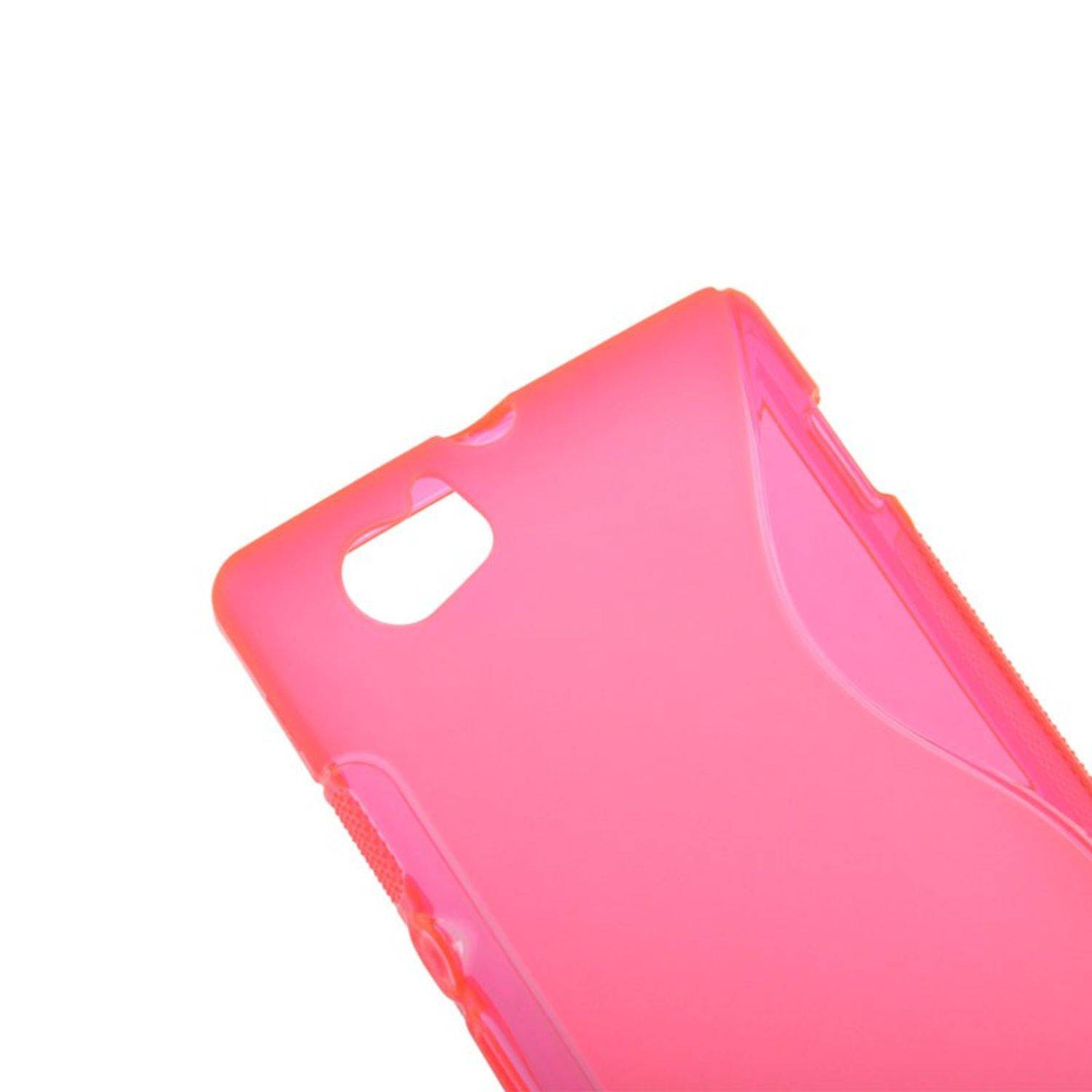 Sony Xperia M Handyhülle Backcover Rot
