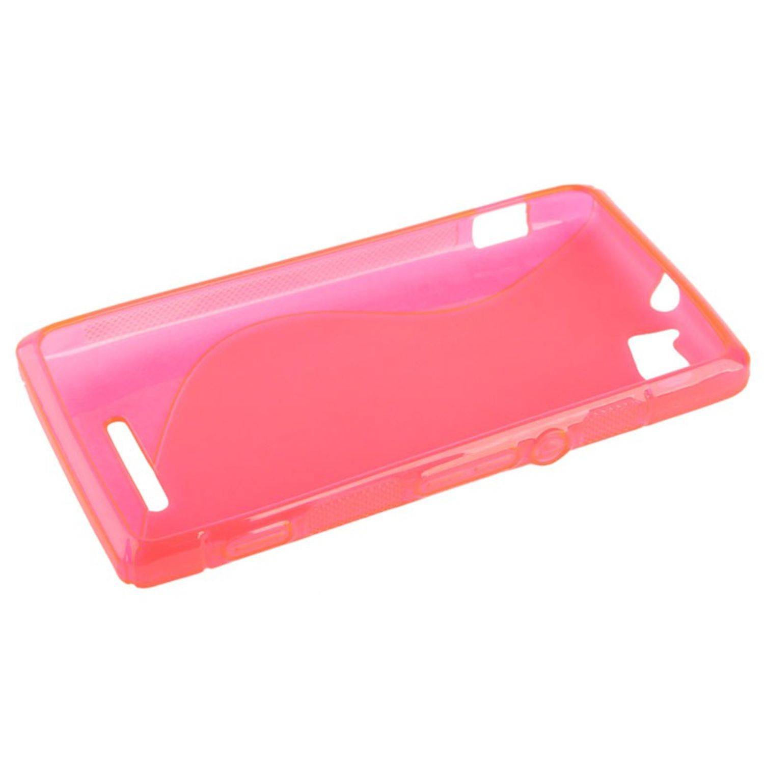 Sony Xperia M Handyhülle Backcover Rot