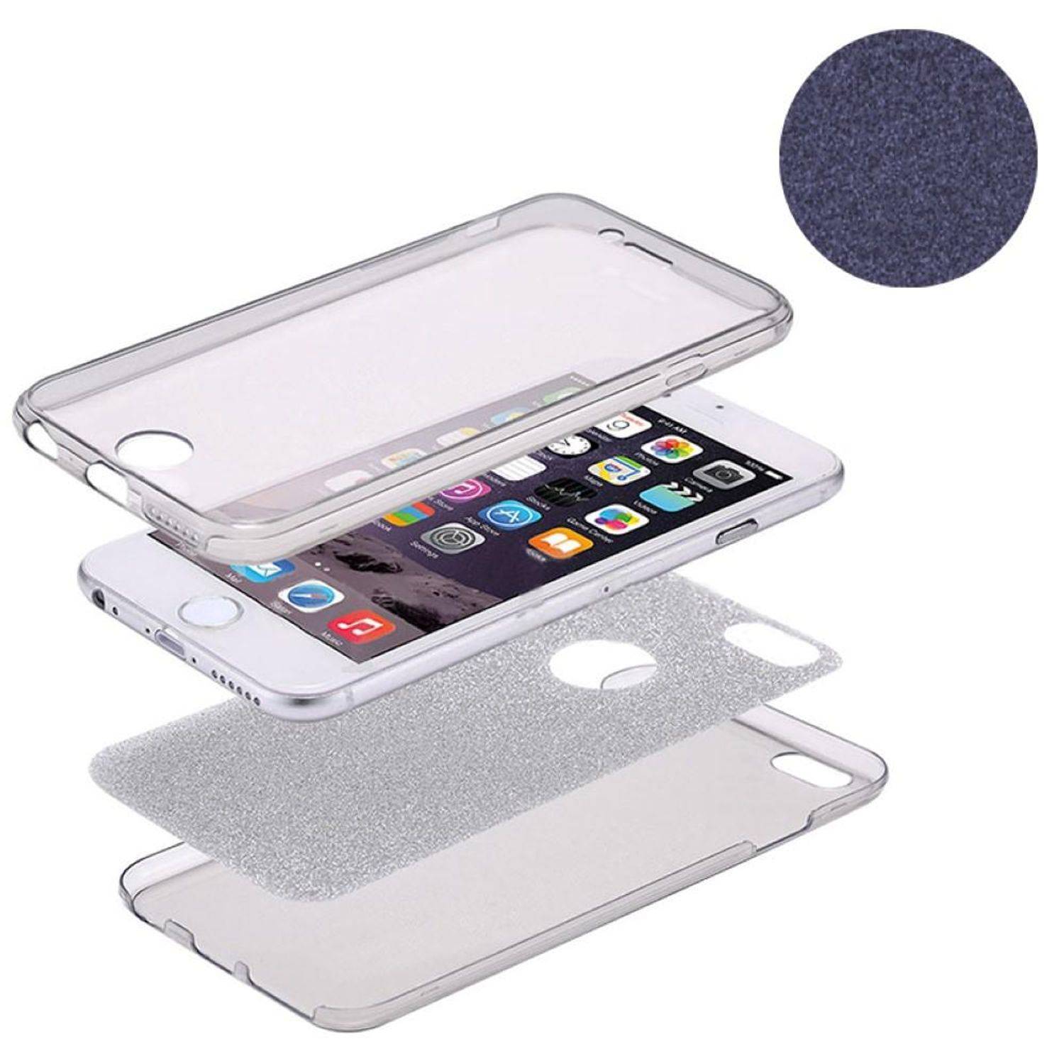 Apple iPhone 5 / 5s / SE Handyhülle Backcover Schwarz