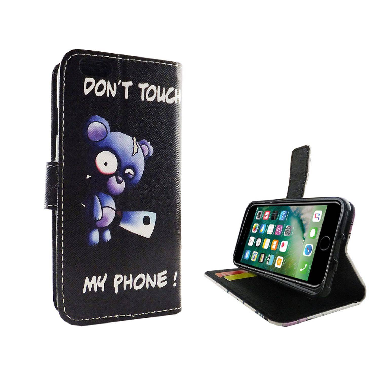 Apple iPhone 6 / 6s Handyhülle Bookcover Schwarz