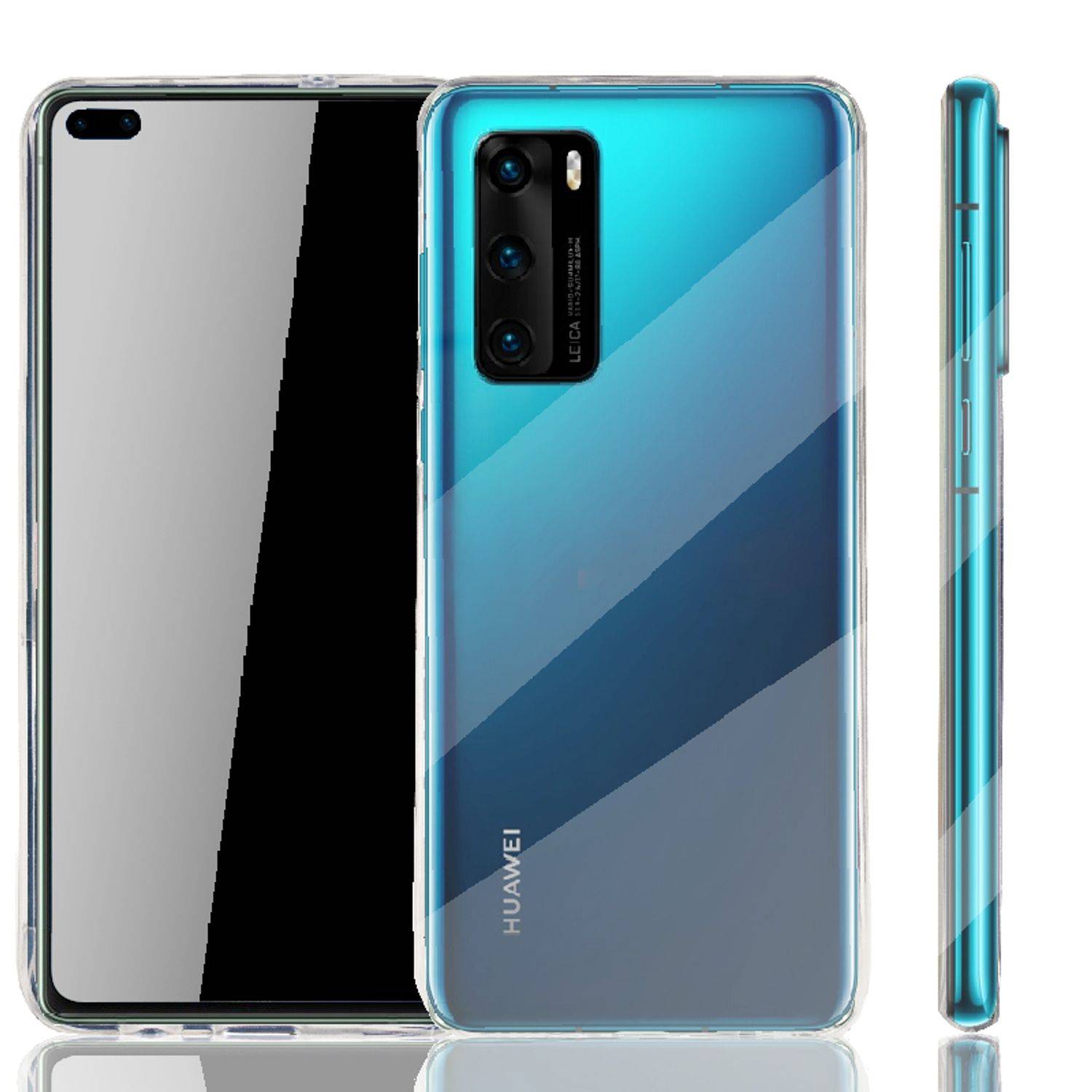 Huawei P40 Handyhülle Ultra Dünn Bumper Backcover Transparent