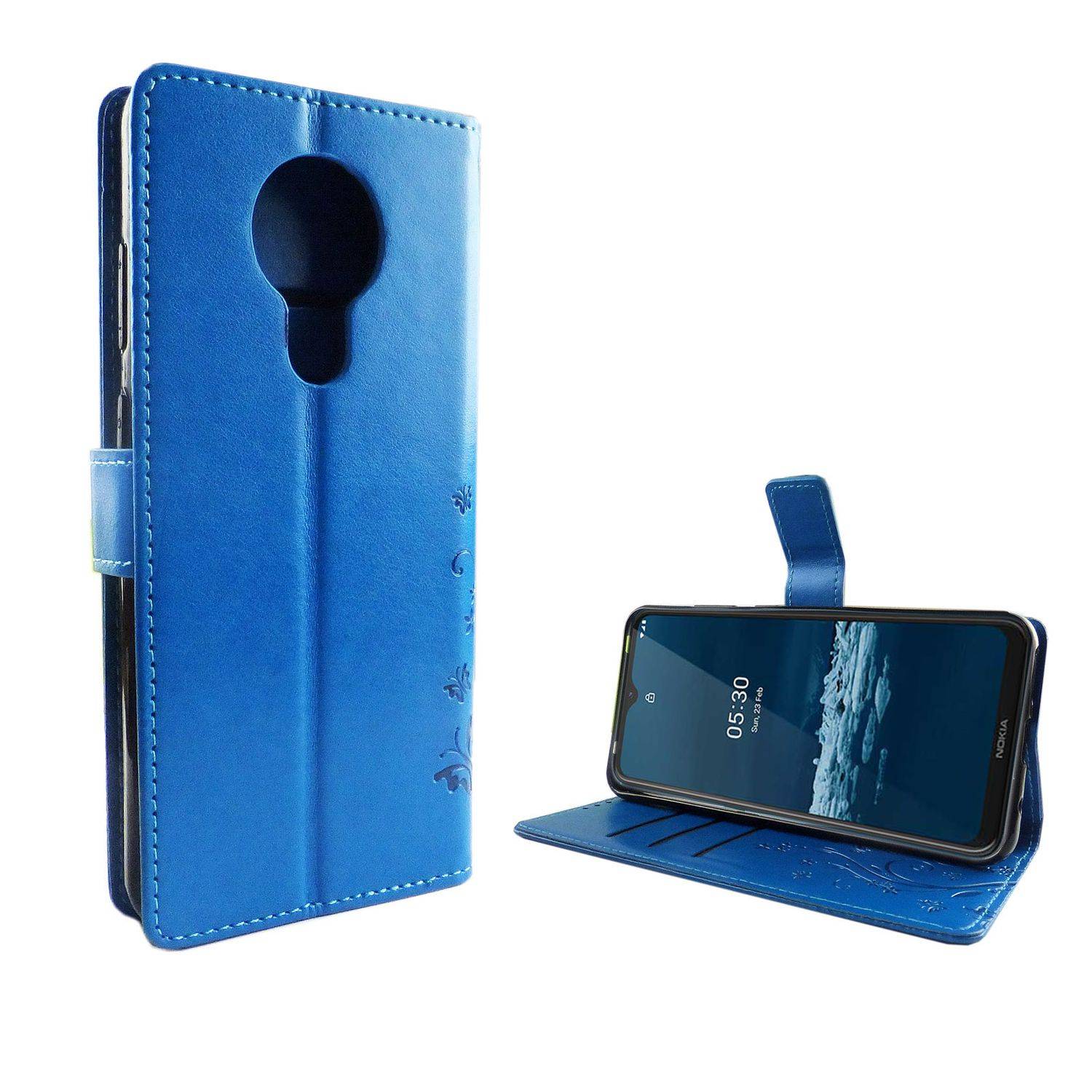Nokia 5.3 Handyhülle Bookcover Blau
