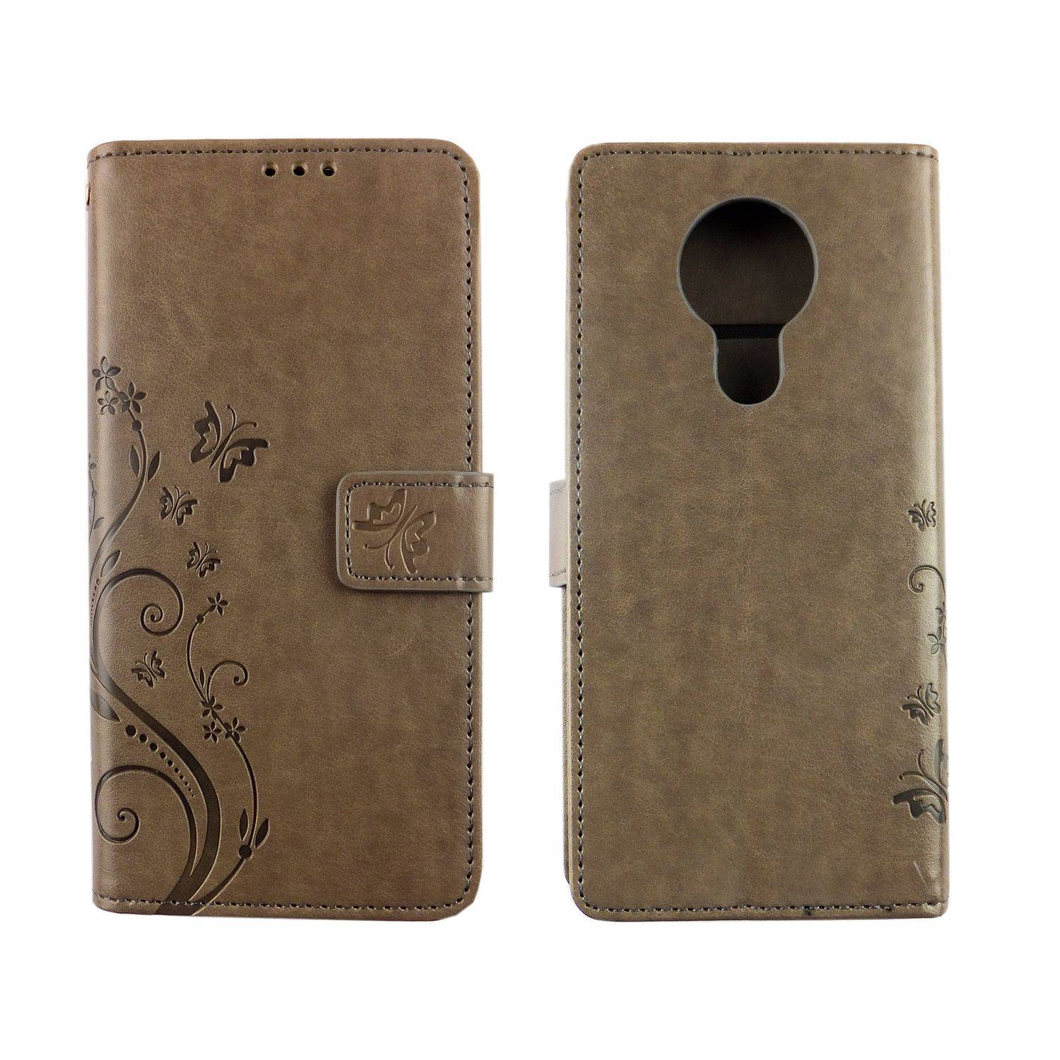 Nokia 5.3 Handyhülle Bookcover Grau