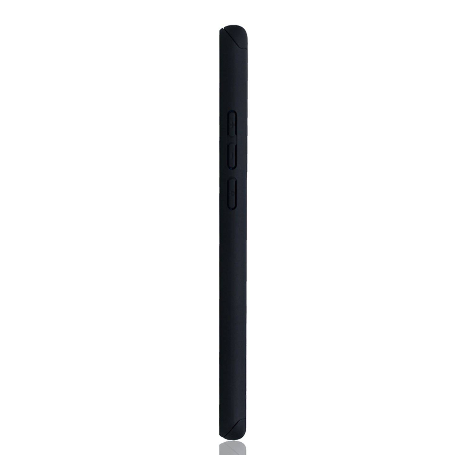 Huawei P40 Handyhülle 360 Grad Schutz Full Cover Schwarz