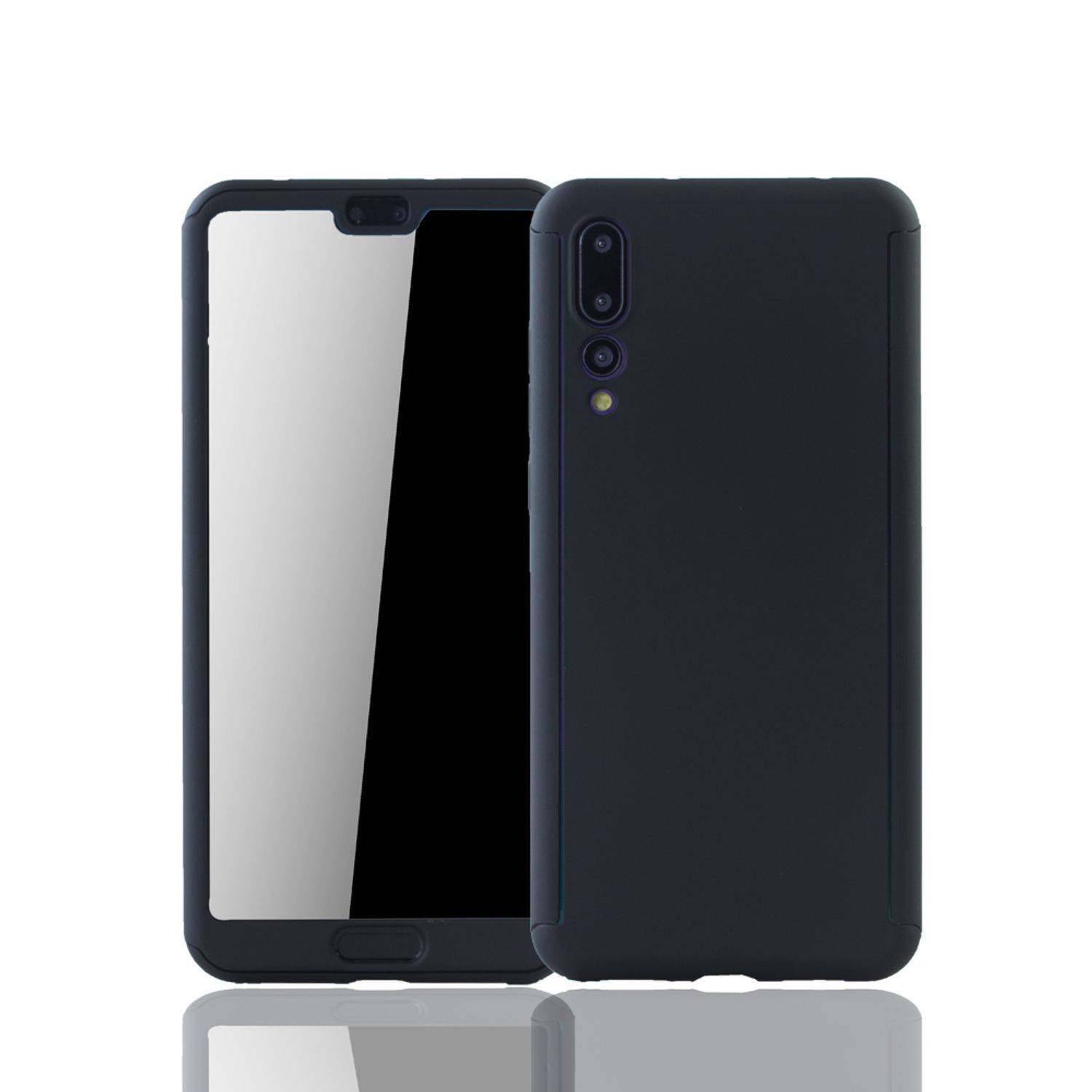 Huawei P20 Pro Handyhülle 360 Grad Schutz Full Cover Schwarz