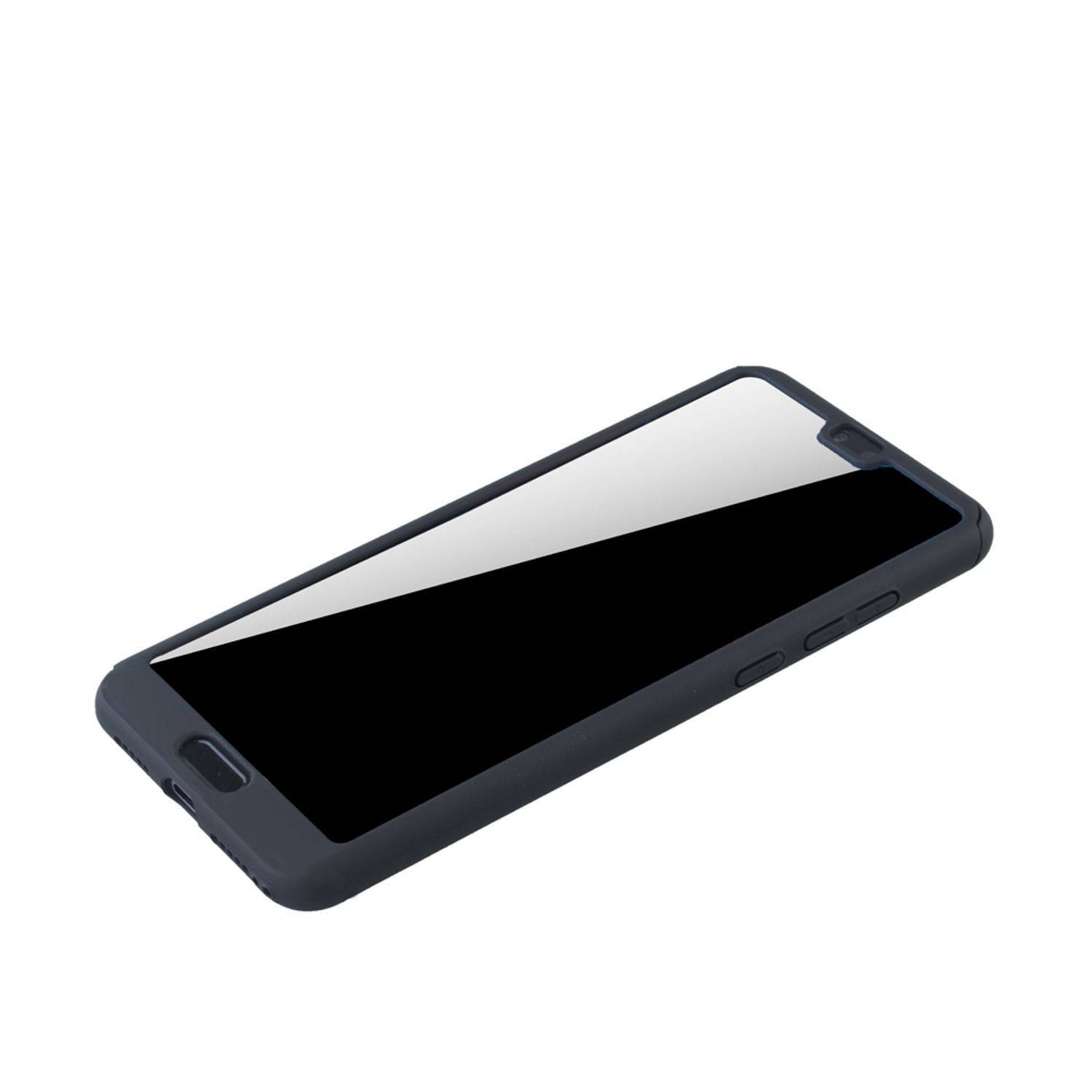 Huawei P20 Pro Handyhülle 360 Grad Schutz Full Cover Schwarz