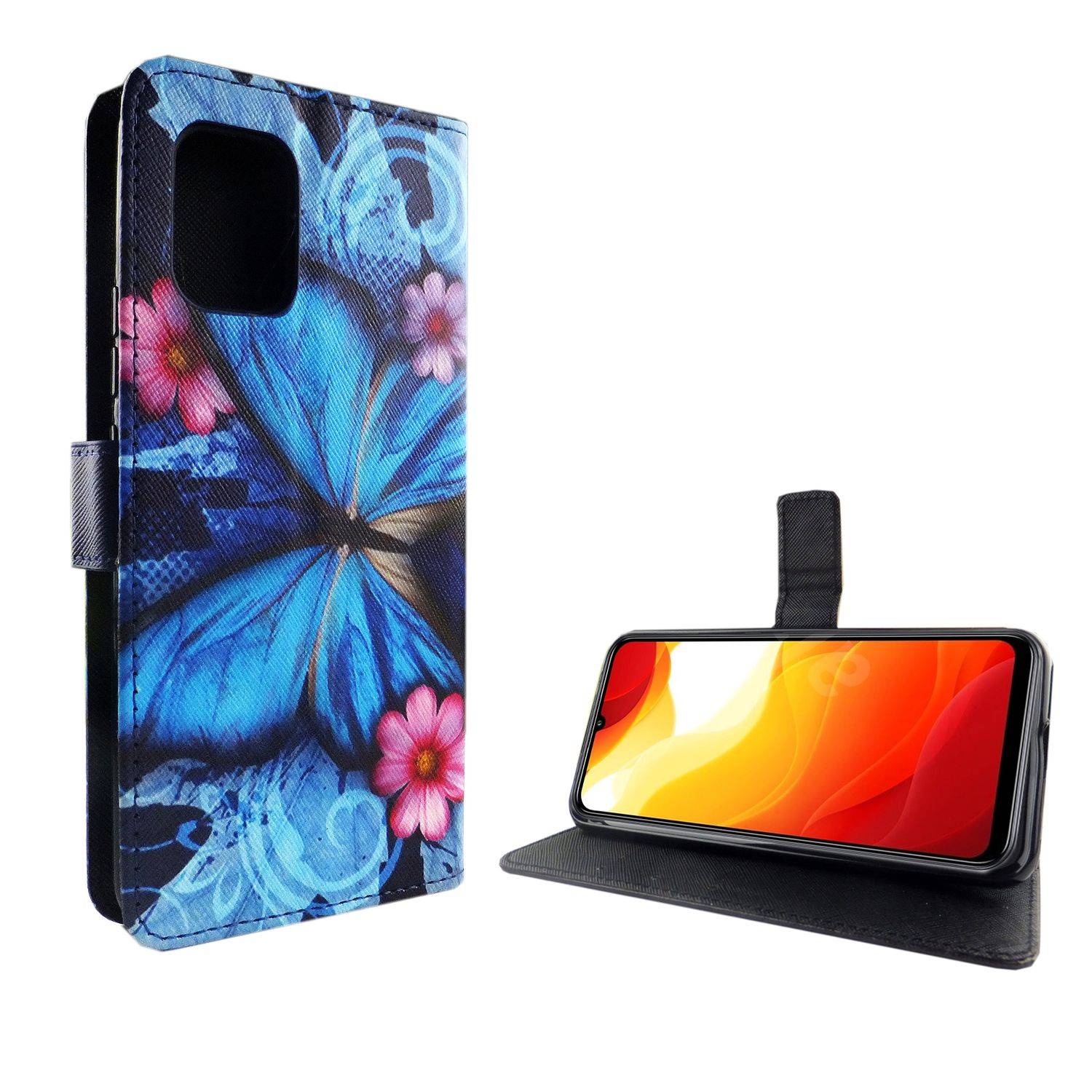Xiaomi Mi 10 Lite 5G Handyhülle Bookcover Blau