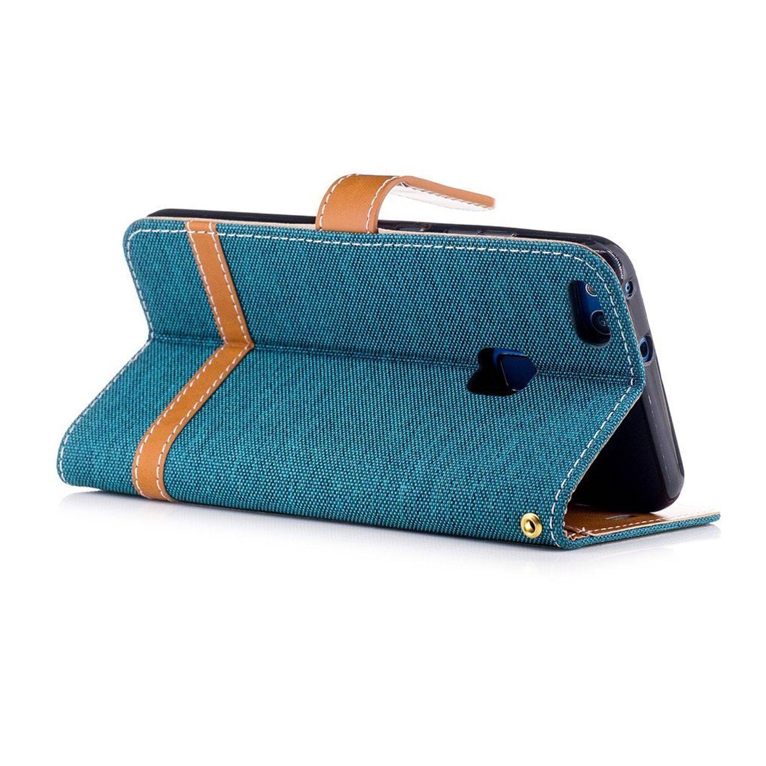 Huawei P10 Lite Handyhülle Bookcover Grün