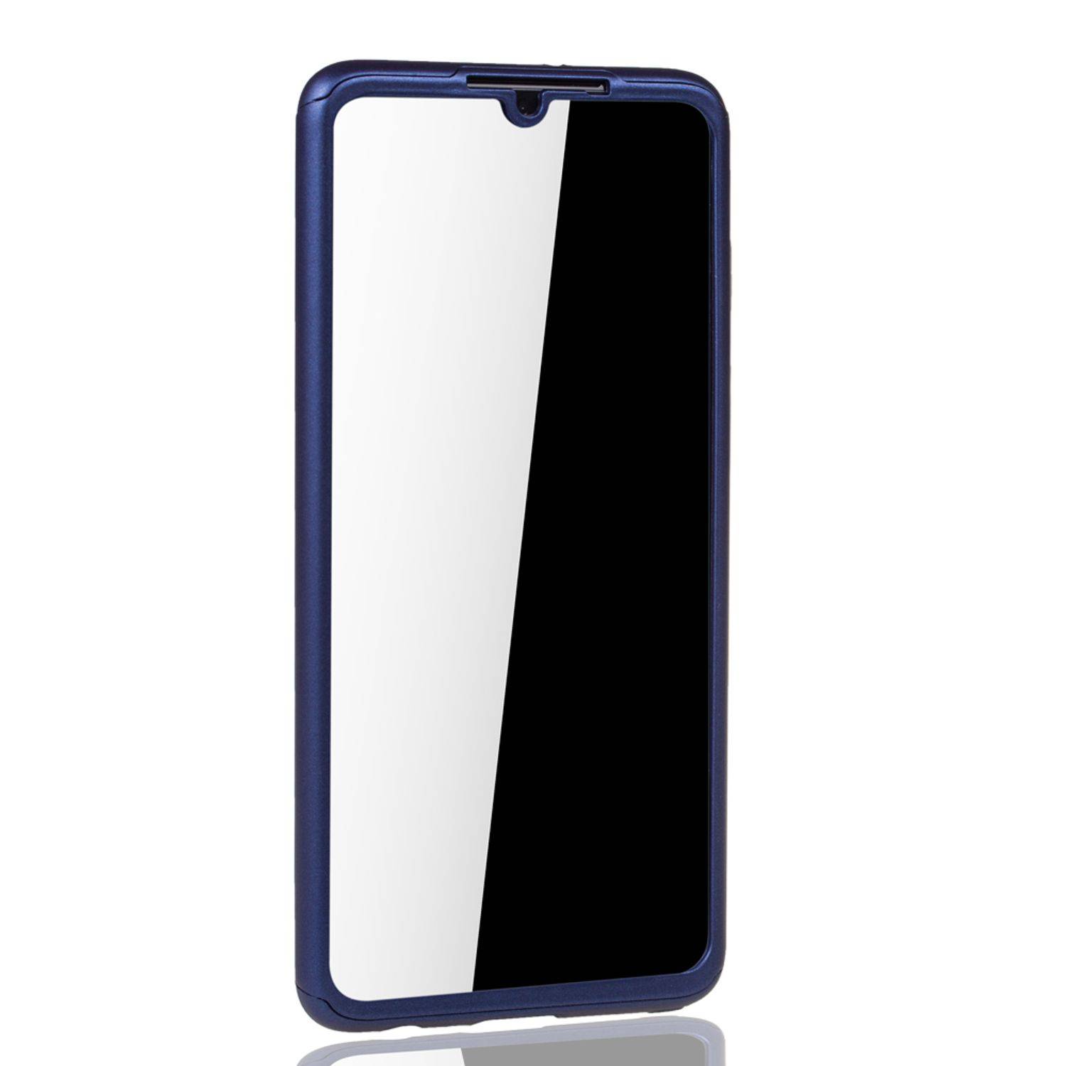 Huawei P30 Handyhülle 360 Grad Schutz Full Cover Blau